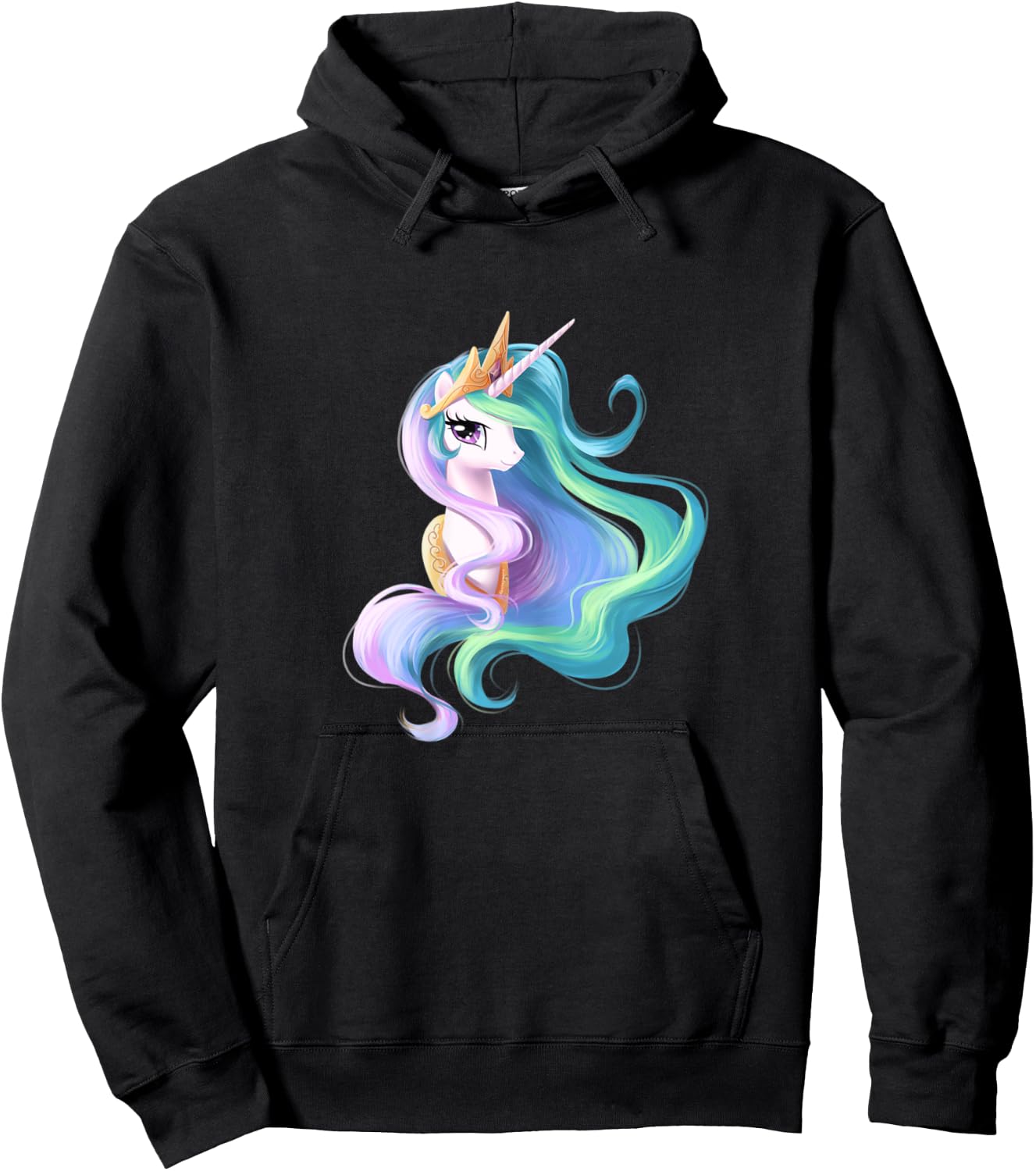 Princess Celestia Unicorn Shirt, A Perfect Unicorn Gift Hoodie - Hoodie | Black