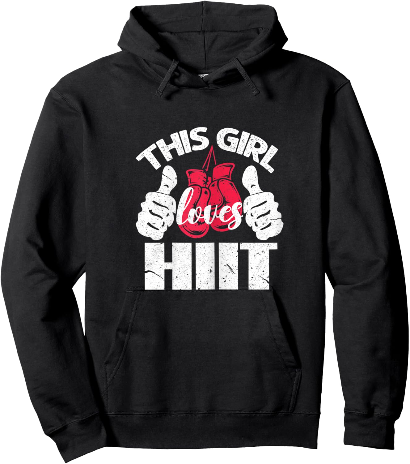 This Girl Loves HIIT Gym Fitness Sport Hoodie - Hoodie | Black