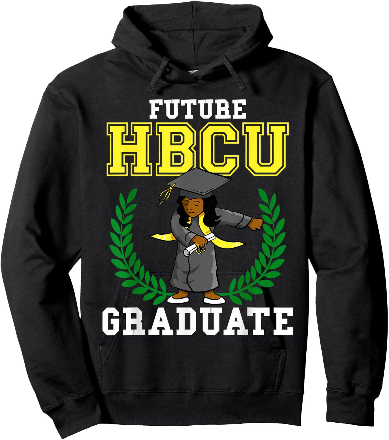 Future HBCU Graduation Shirt Black College Flossing Girl Hoodie - Hoodie | Black