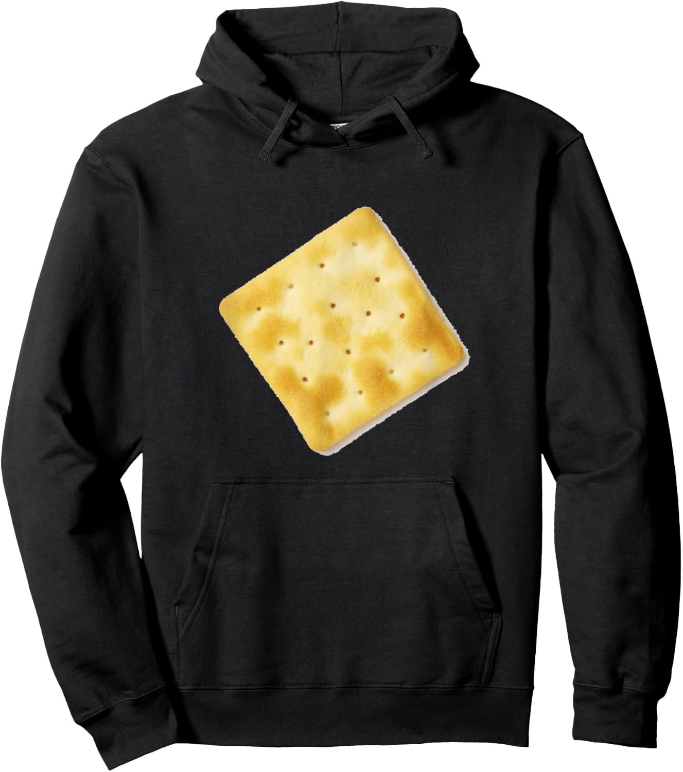White Cracker Shirt - Funny Salty Soda Crackers Hoodie - Hoodie | Black