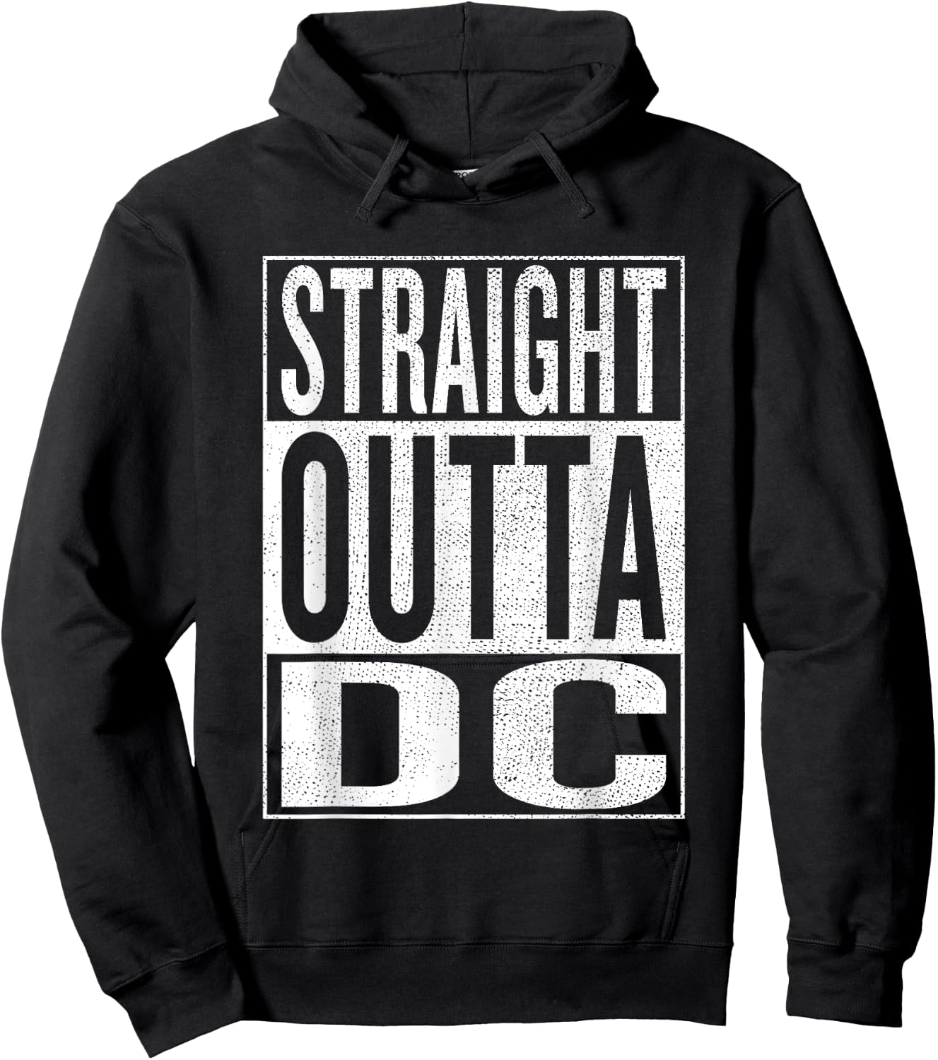 Straight outta DC District of Columbia Gift Hoodie - Hoodie | Black