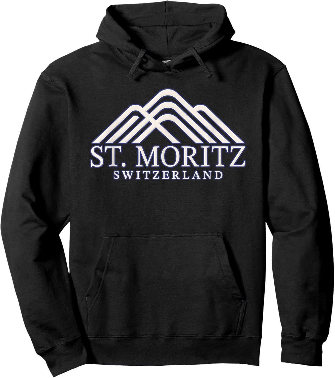 St. Moritz Switzerland Summit - Saint Moritz Hoodie - Hoodie | Black