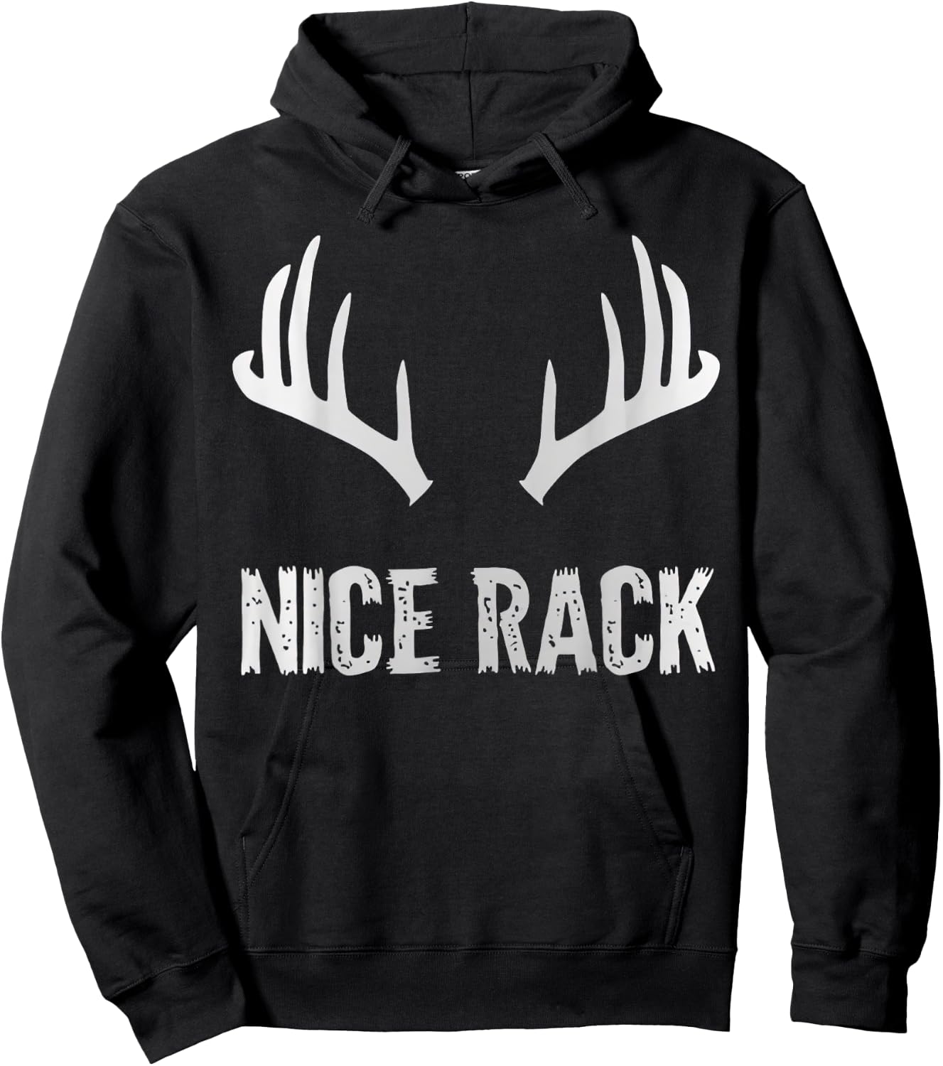 Nice Rack Deer Hunting Big Buck Hoodie - Hoodie | Black
