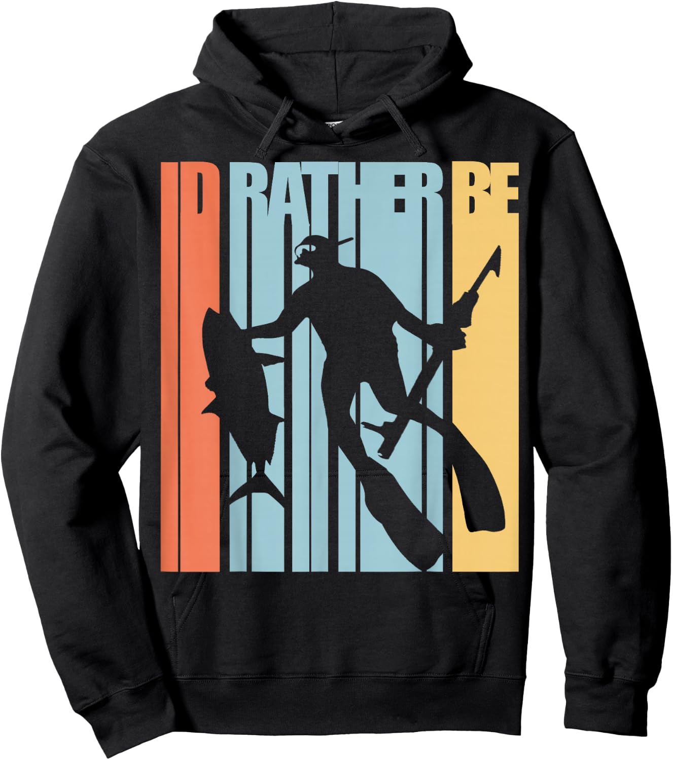 Spearfishing T Shirt Freediving Free Diving Hoodie - Hoodie | Black