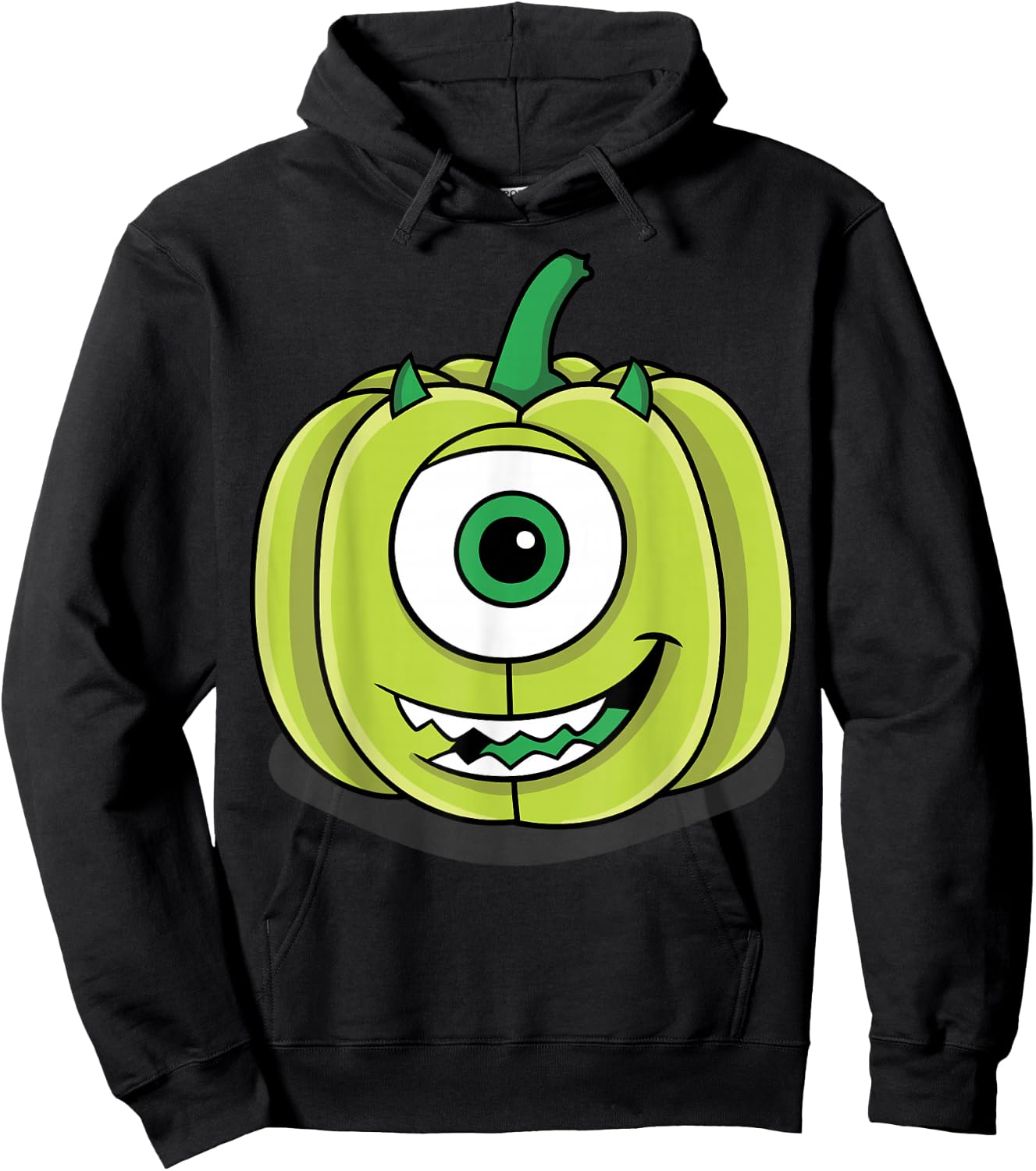 Disney Pixar Monsters Inc. Mike Green Pumpkin Halloween Hoodie - Hoodie | Black