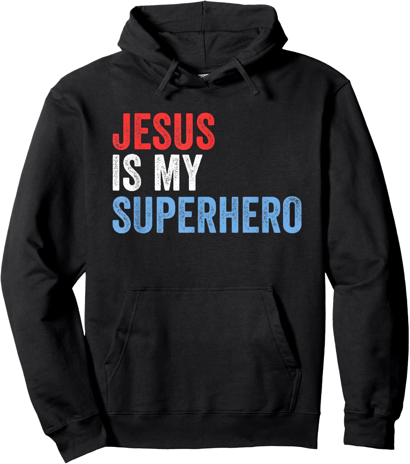 Jesus Is My Superhero Hoodie - Hoodie | Black