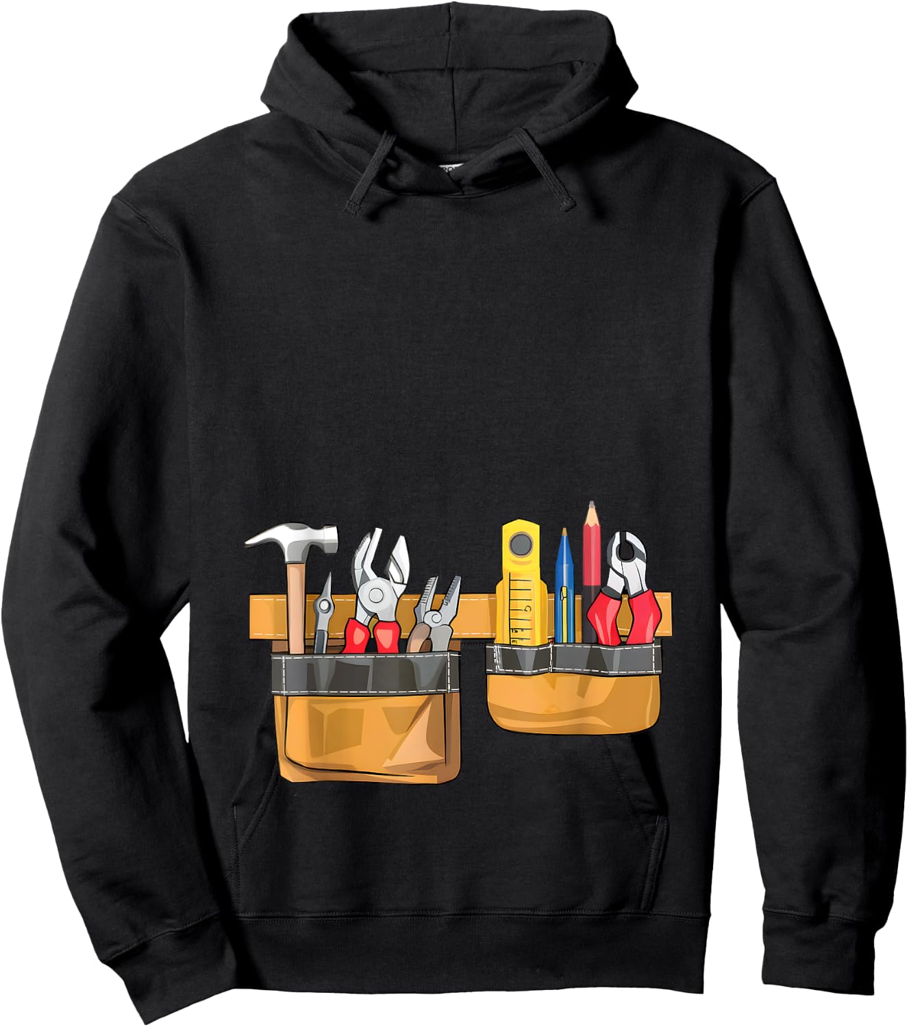 Workman Tool Belt Easy Builder Construction Costume Cosplay Hoodie - Hoodie | Black