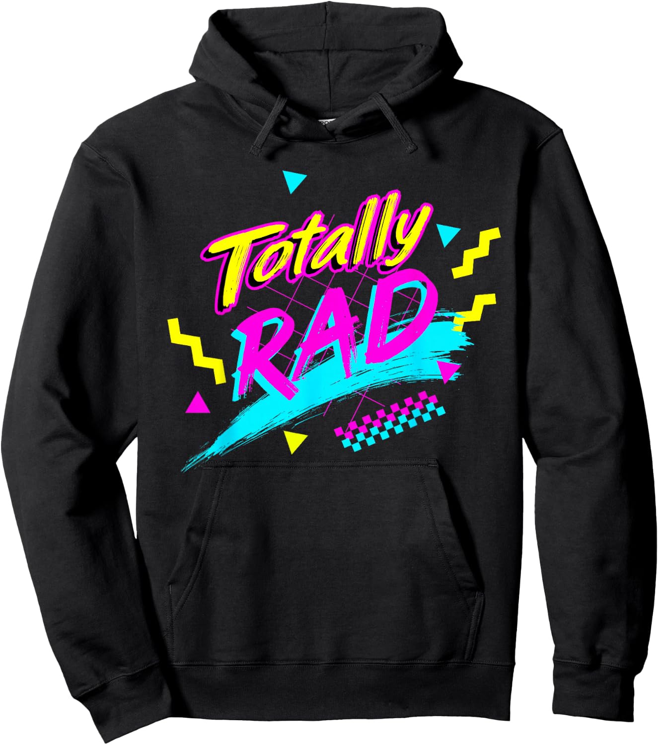 Totally Wheel Back to the 80s Throwback Classic Retro Hoodie - Hoodie | Black