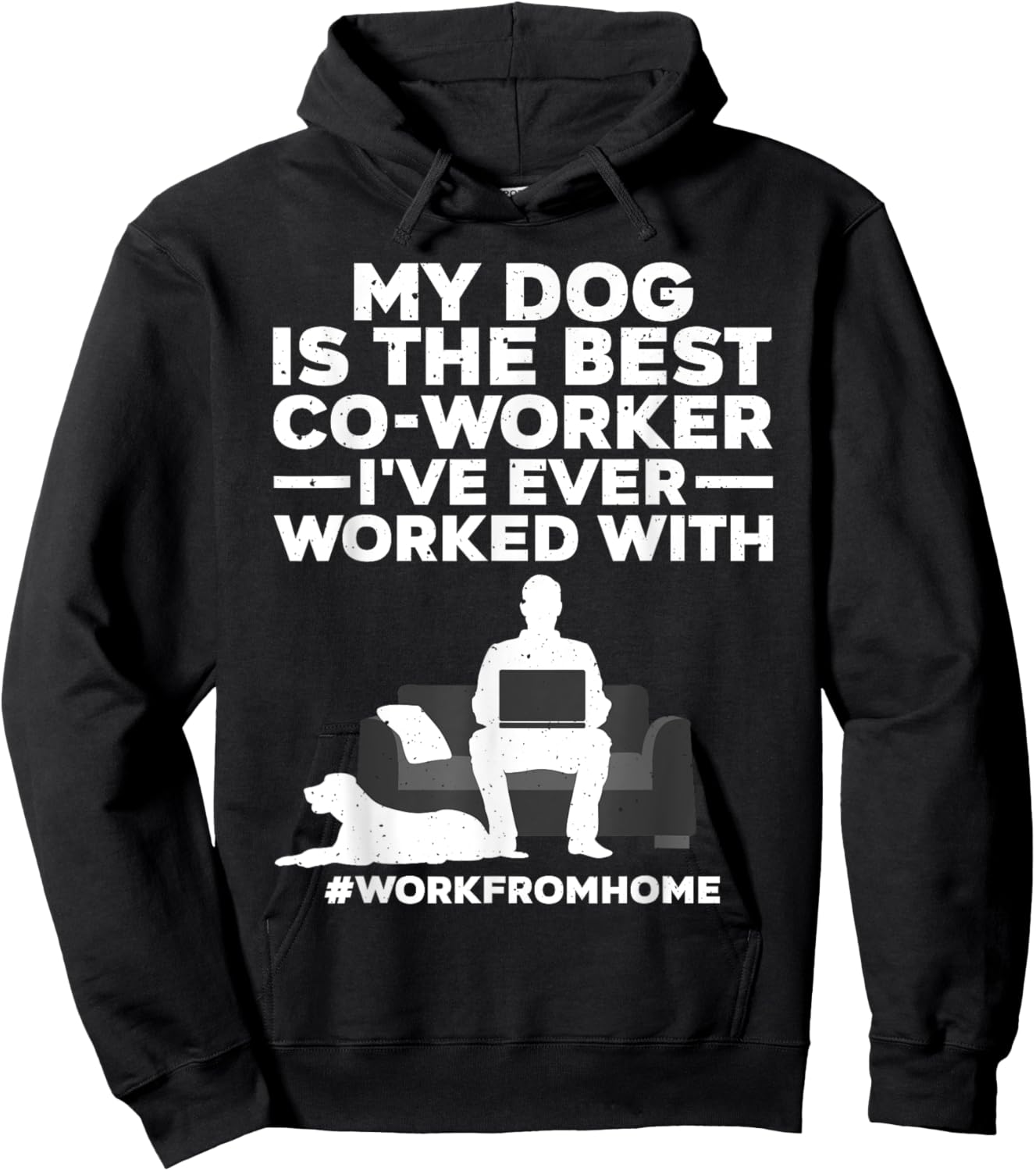 Cool Work From Home Art Women WFH Working From Home Hoodie - Hoodie | Black