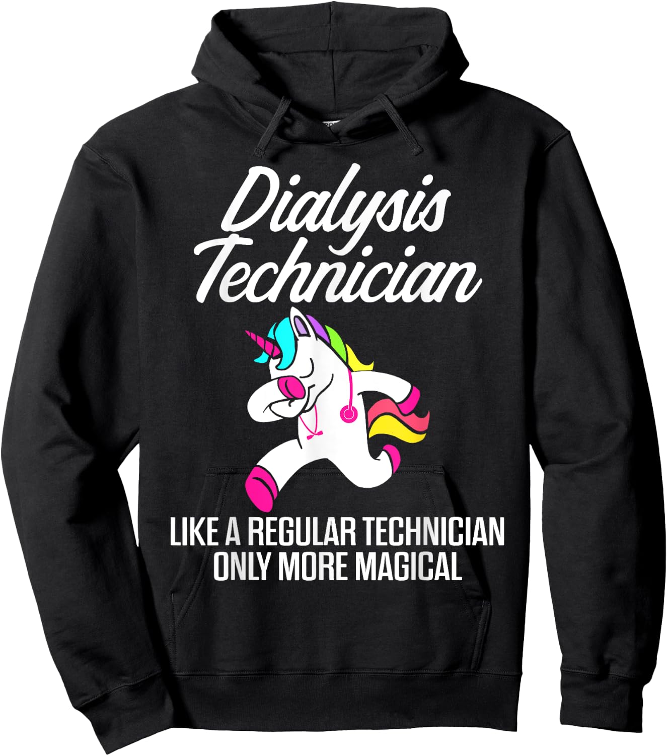 Dialysis Technician Magical Nephrology Tech Hoodie - Hoodie | Black