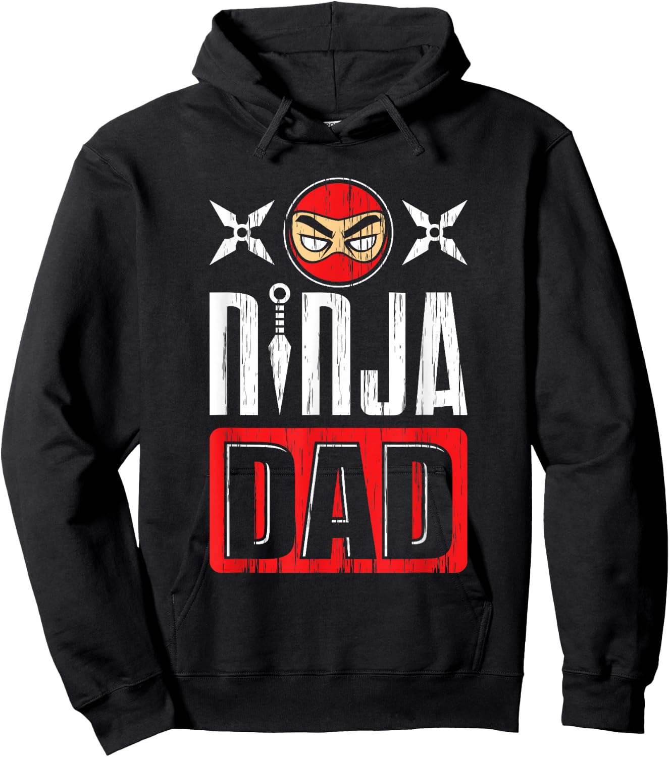 Ninja Dad Daddy Ninja Father's Day Martial Arts Warrior Hoodie - Hoodie | Black