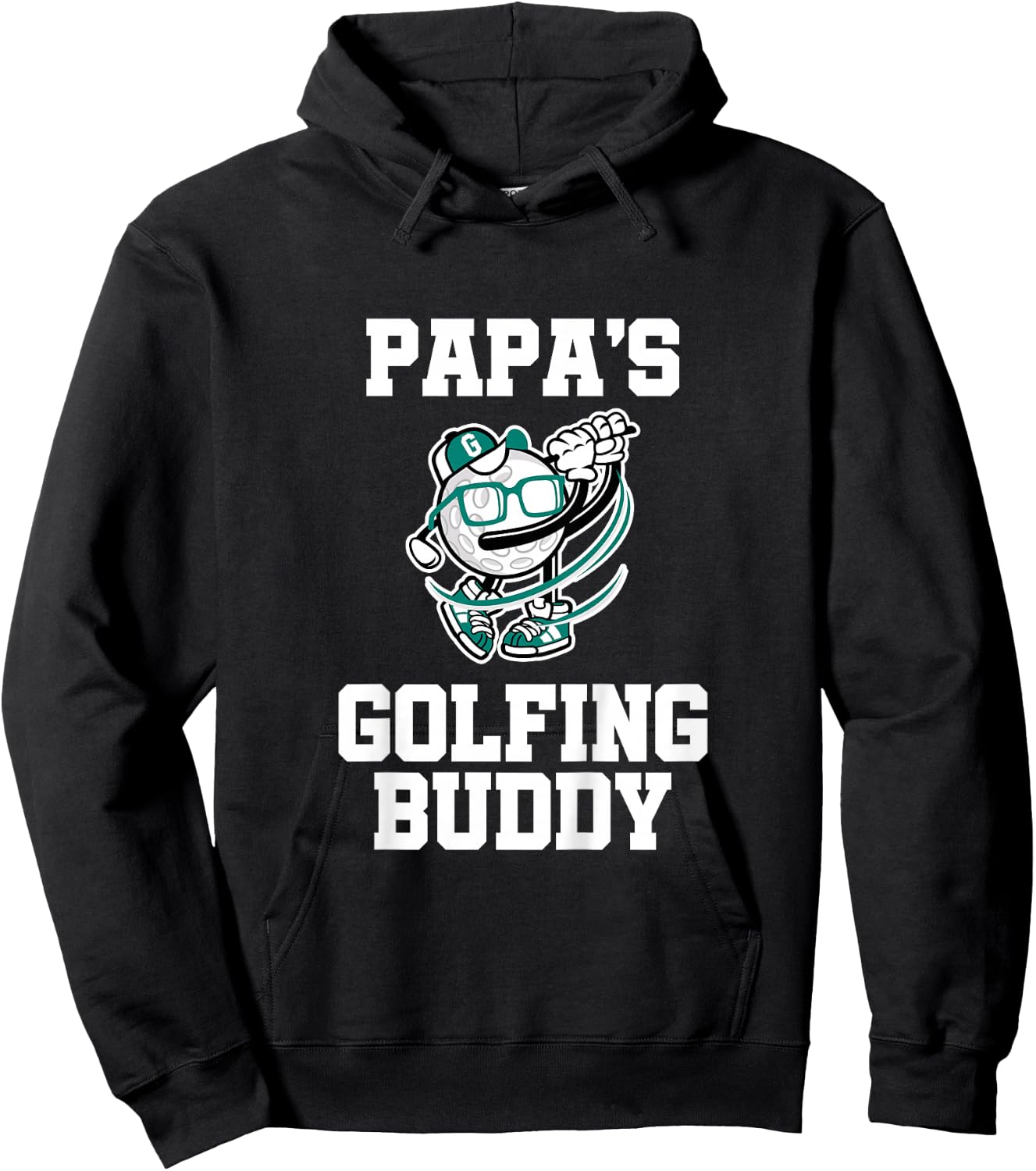 Kids Papa's Golfing Buddy Golf Buddy Hoodie - Hoodie | Black