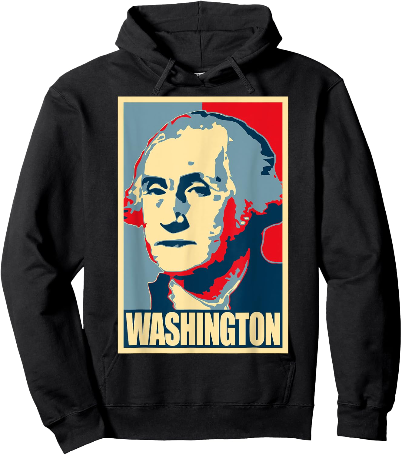 George Washington Propaganda Poster Style Art Hoodie - Hoodie | Black
