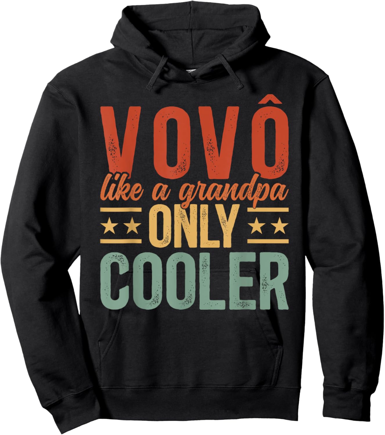 Vovô Cool Vovô Portuguese Grandpa Vovô Grandfather Hoodie - Hoodie | Black