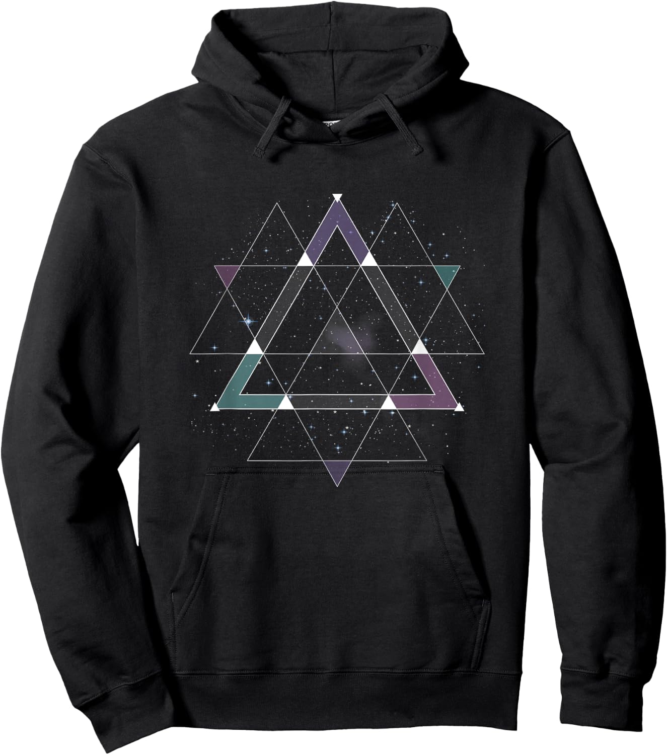 Sacred Geometry Space Psychedelic Spiritual Cosmic Geometric Hoodie - Hoodie | Black
