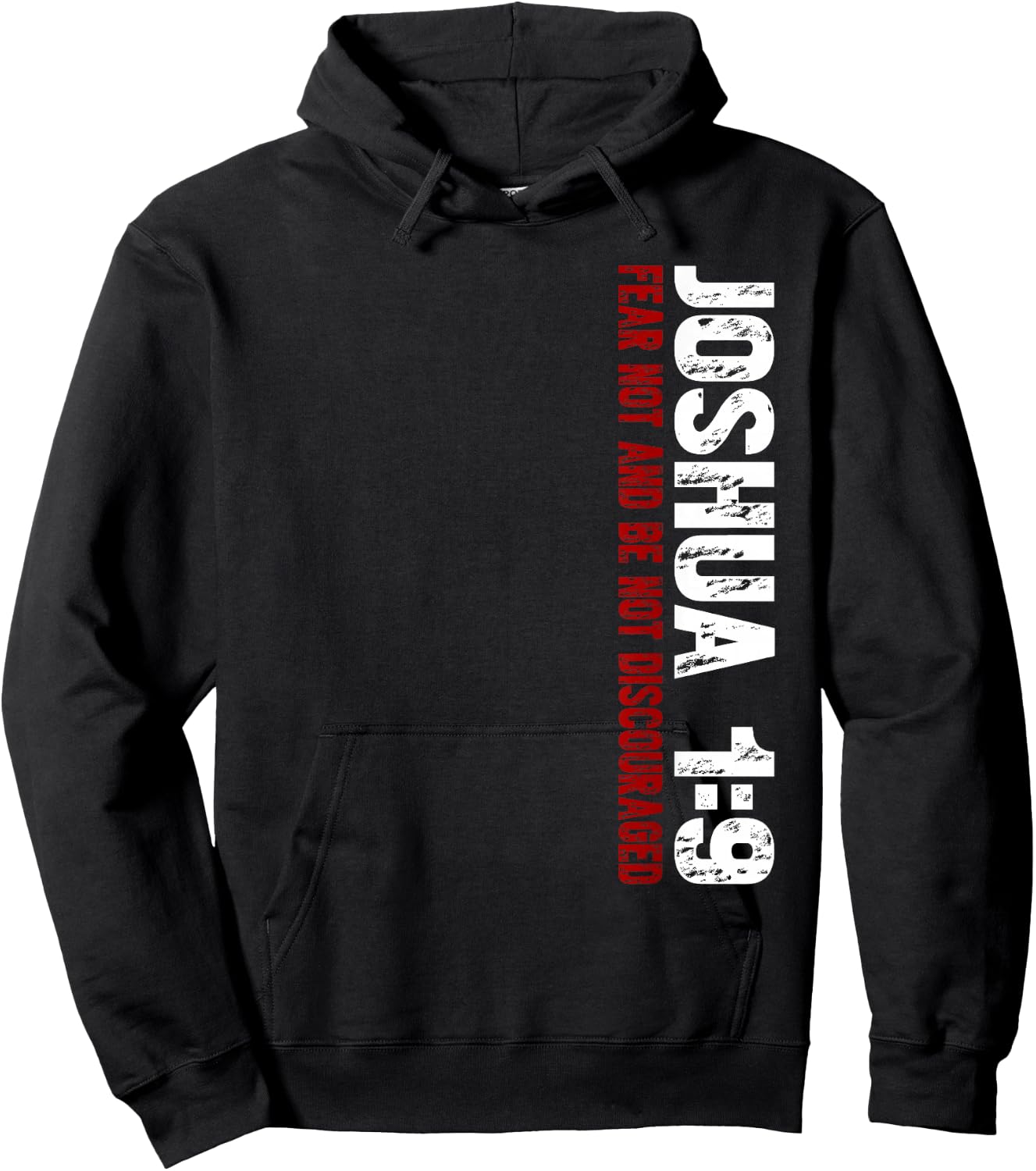 Christian Joshua 1:9 Hoodie - Hoodie | Black
