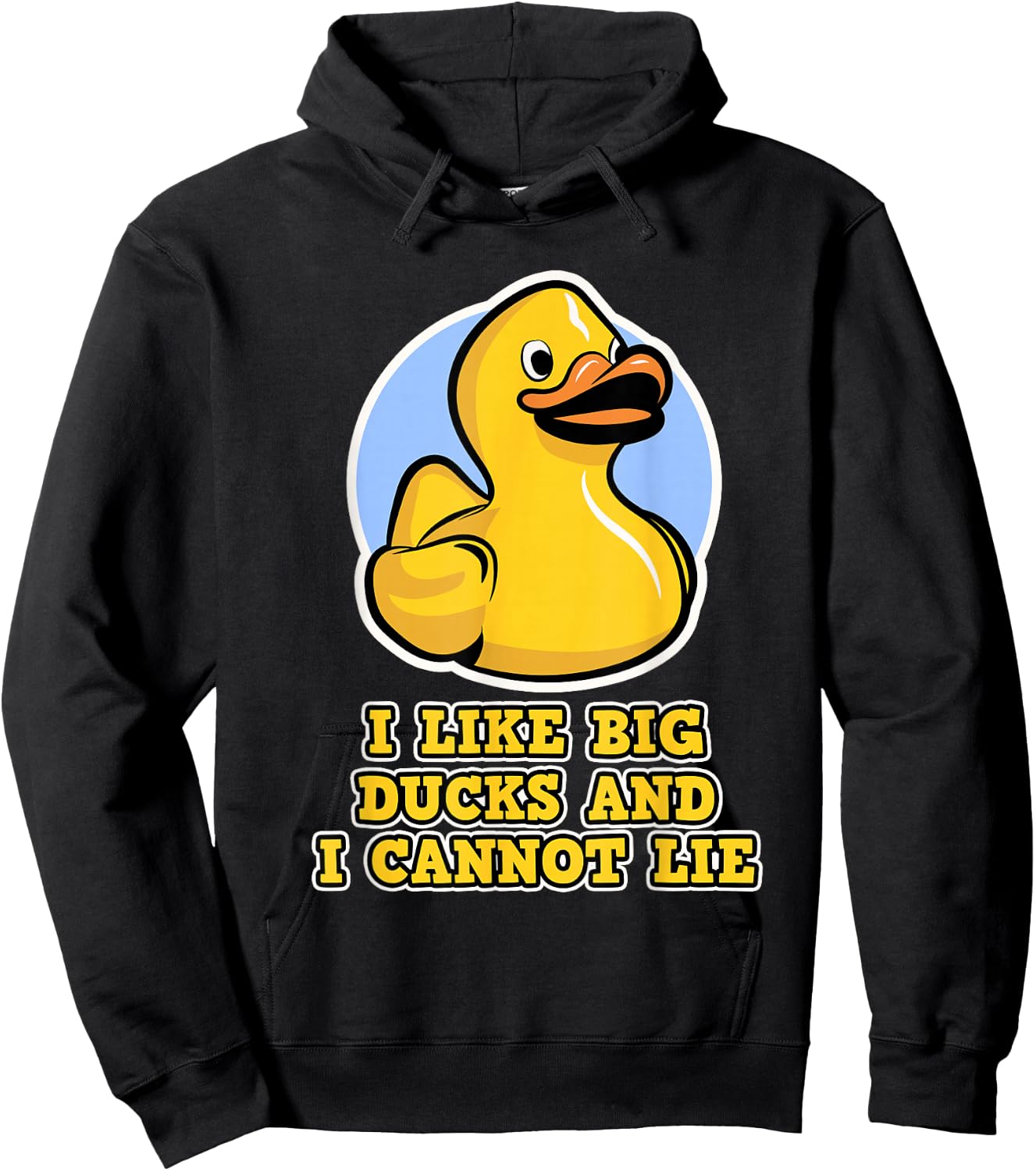 Ich lig große Duten und ich kann Nicht liegen - Rubber Duck Hoodie - Hoodie | Black