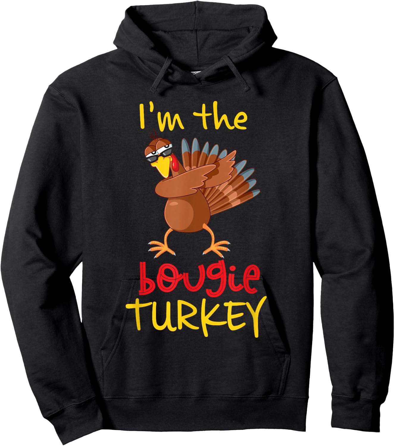 Bougie Turkey Matching Family Group Thanksgiving Party Hoodie - Hoodie | Black