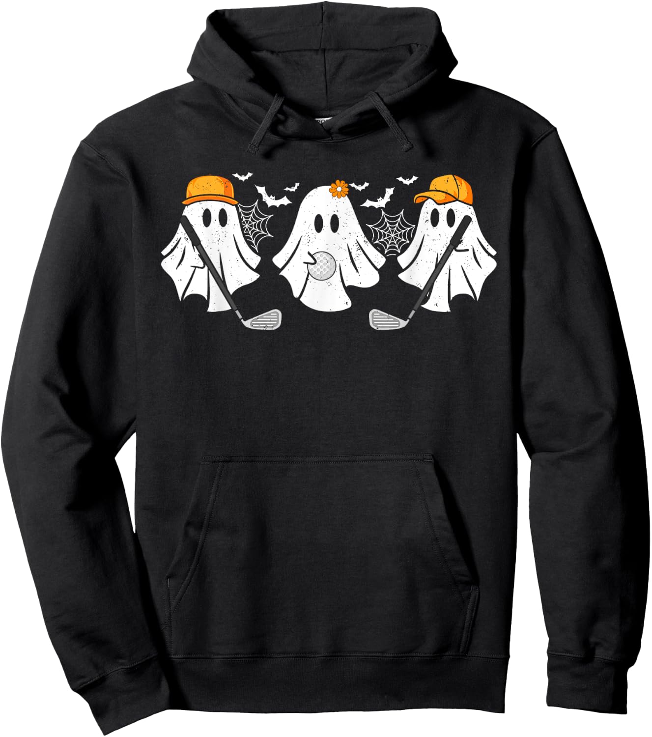 Ghost Golf Ball Player Funny Halloween Costume Women Hoodie - Hoodie | Black