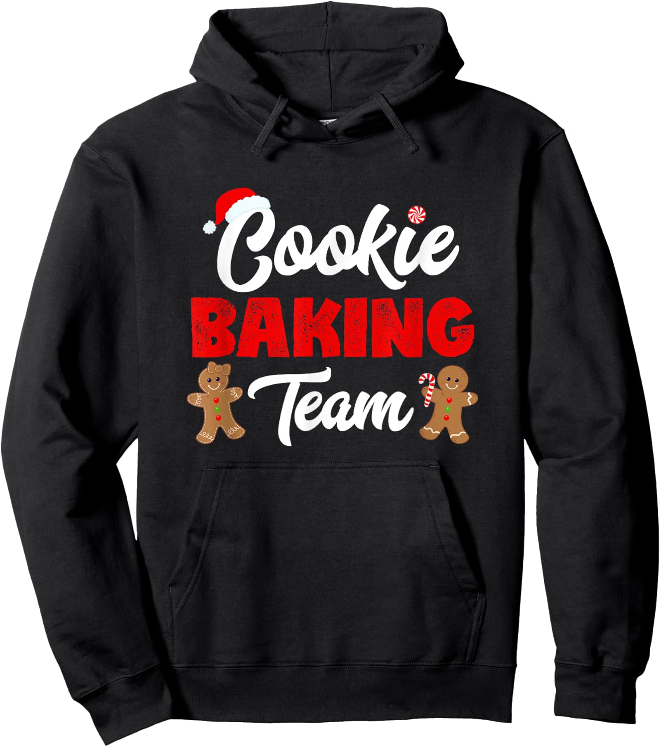 Cookie Baking Team Christmas Baking Team Shirts Holiday Hoodie - Hoodie | Black