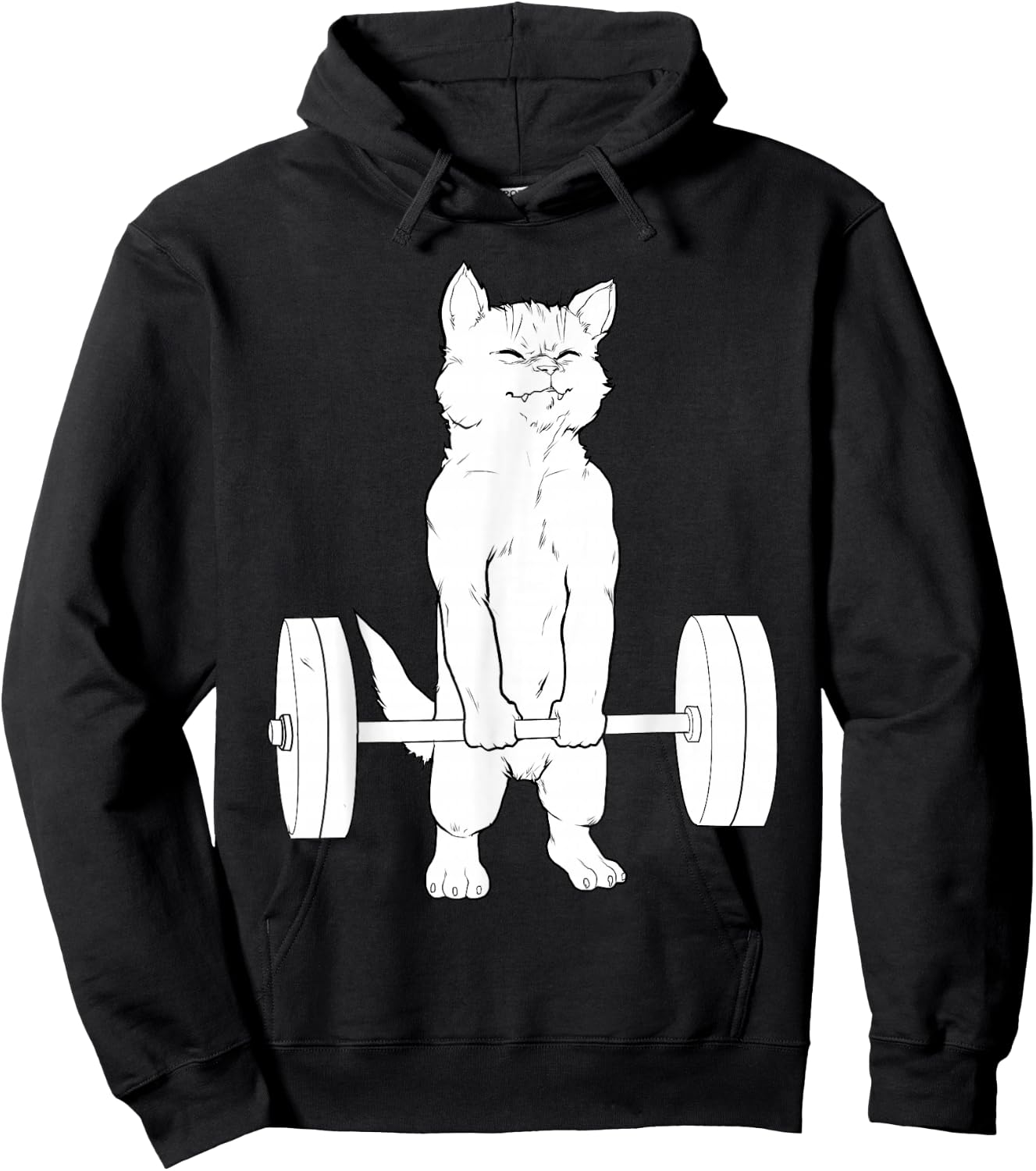 Cat Deadlift Powerlifting Hoodie - Hoodie | Black