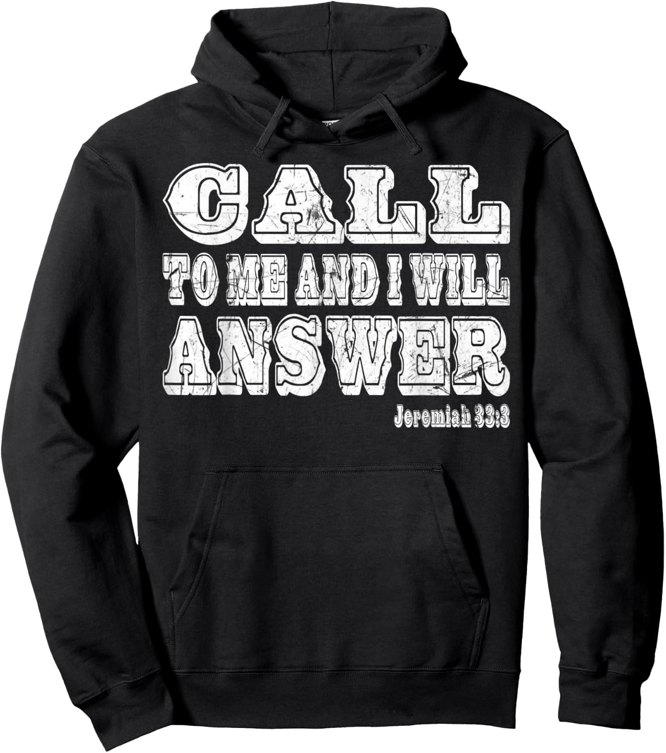 Jeremiah 33 3 Call to me and I will Answer Christian Women Hoodie - Hoodie | Black