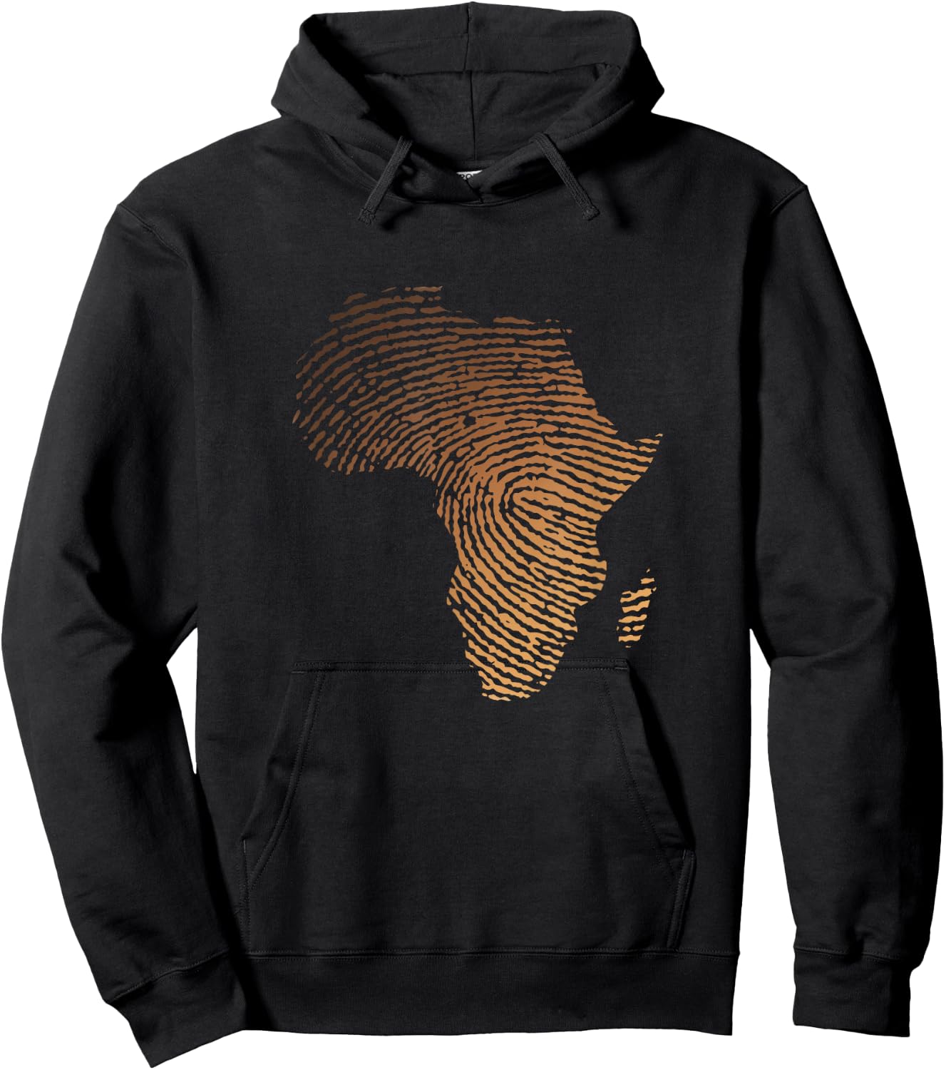 Melanin Shades Africa Map - Africa DNA Fingerprint Hoodie - Hoodie | Black