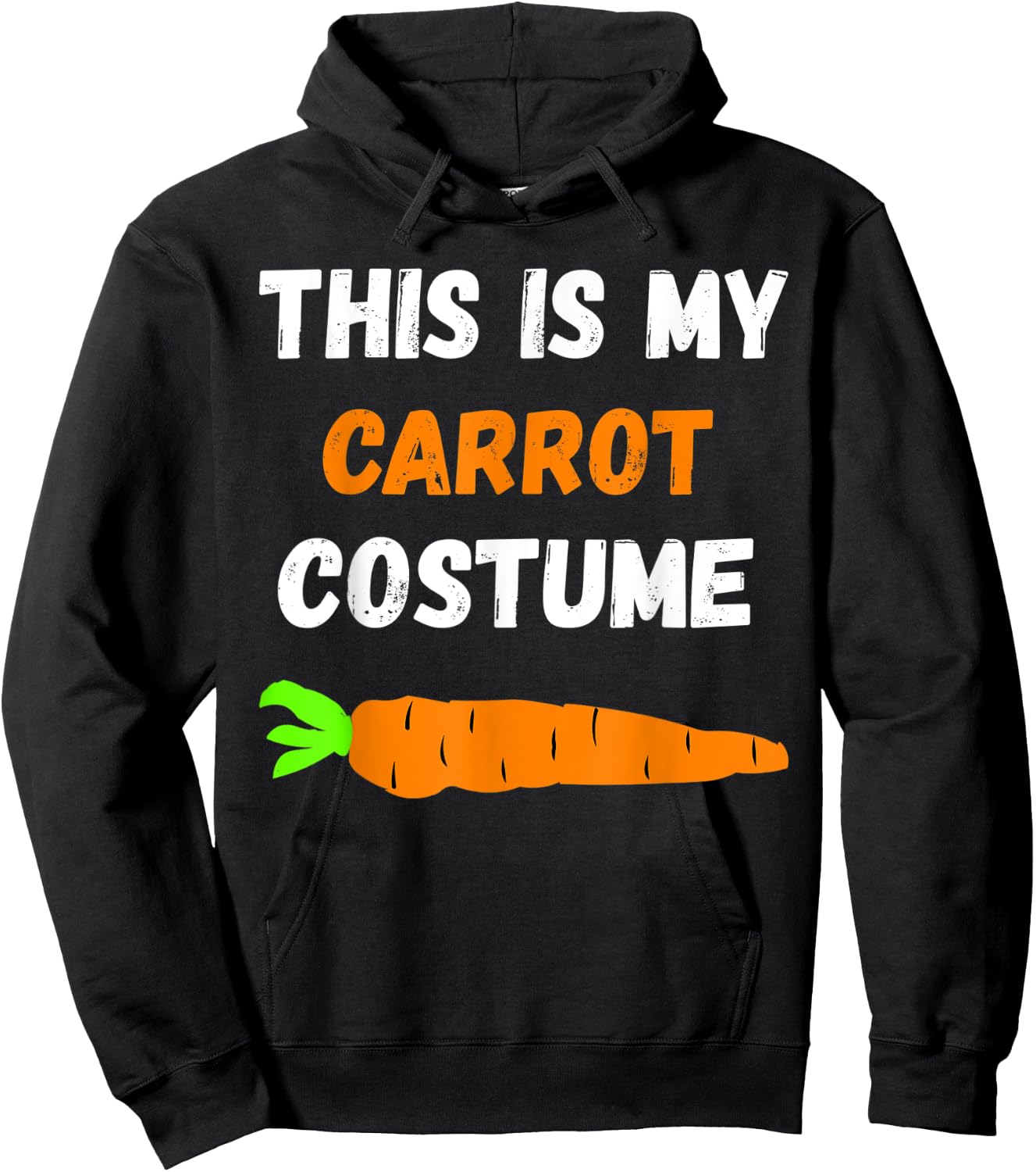 This Is My Carrot Costume Vegetables Organic Food Hoodie - Hoodie | Black