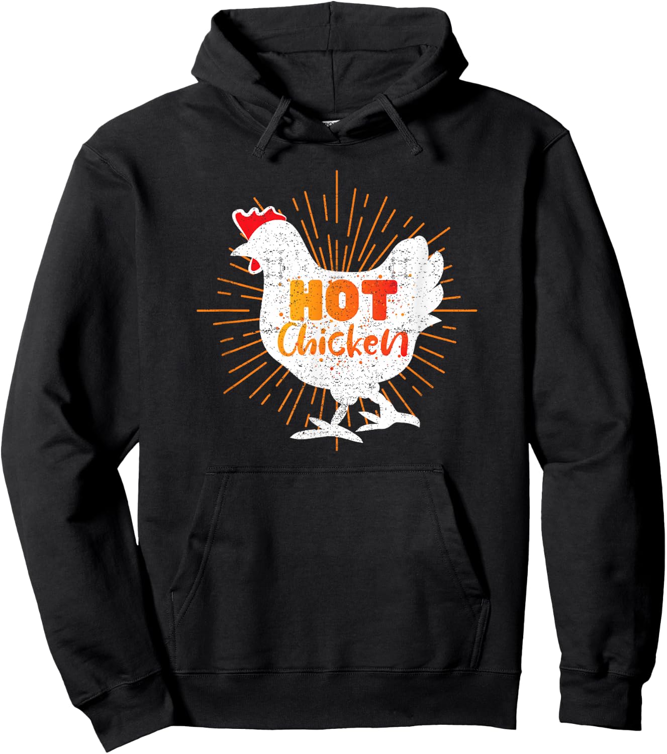 Fried Chicken Lover Design - Nashville Hot Chicken Hoodie - Hoodie | Black