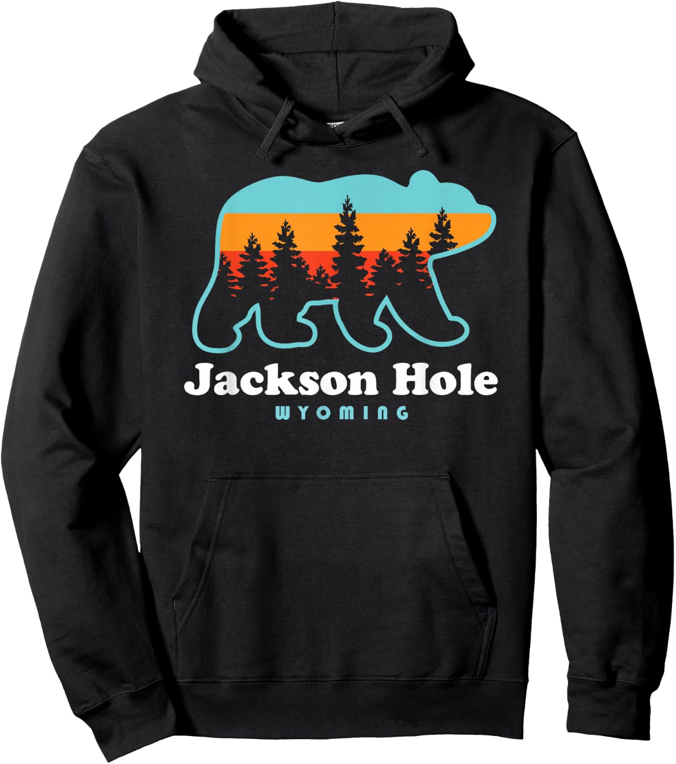 Jackson Hole Wyoming Shirt - Bear Mountains Jackson Hole Hoodie - Hoodie | Black