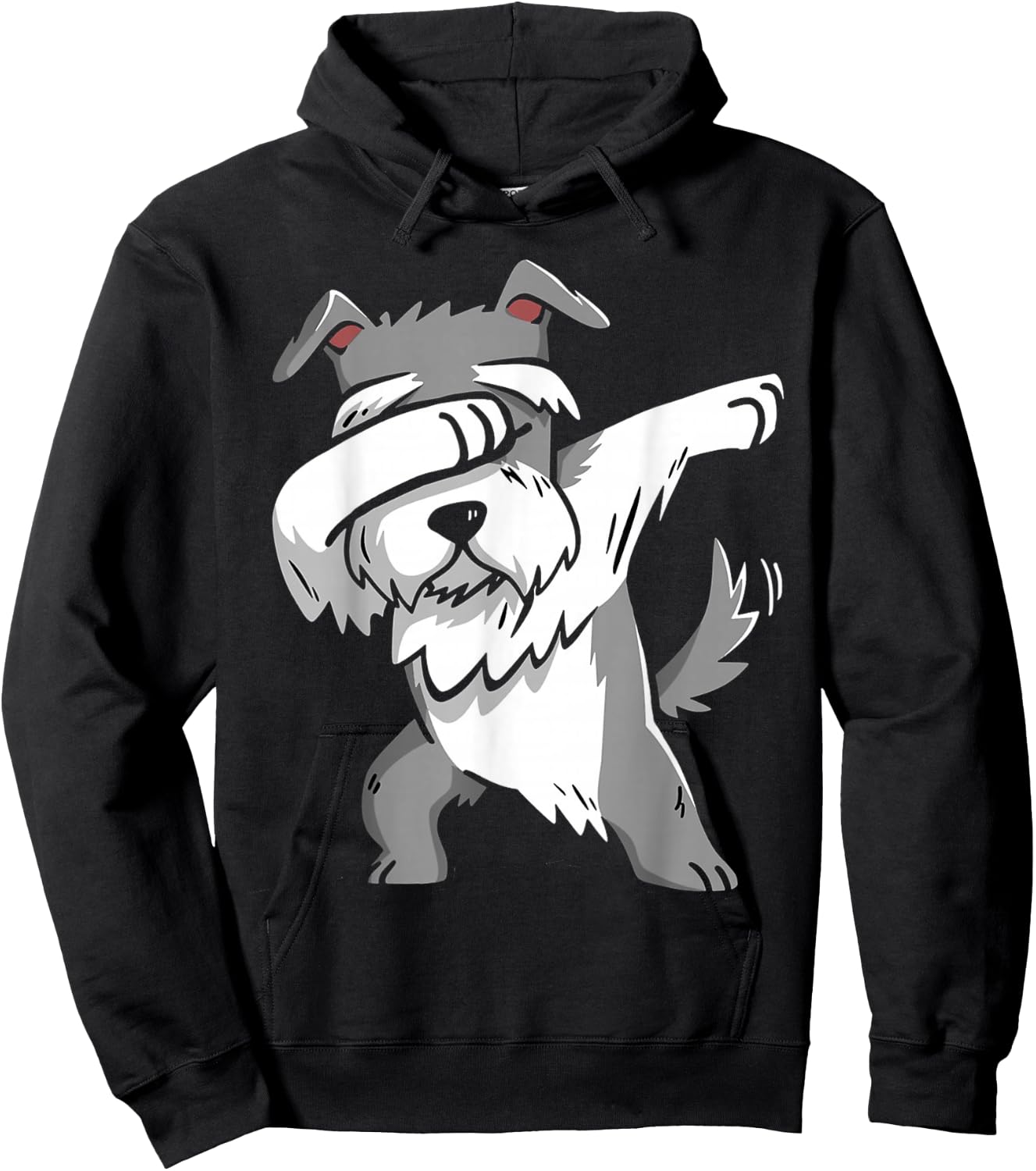 Dabbing Schnauzer Kids Schnauzer Pajamas Youth Hoodie - Hoodie | Black