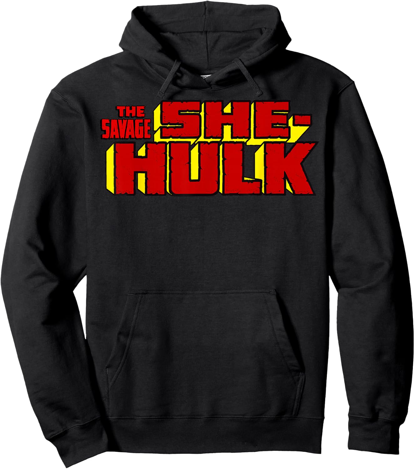 Marvel The Savage She-Hulk Ultimate Retro Logo Hoodie - Hoodie | Black