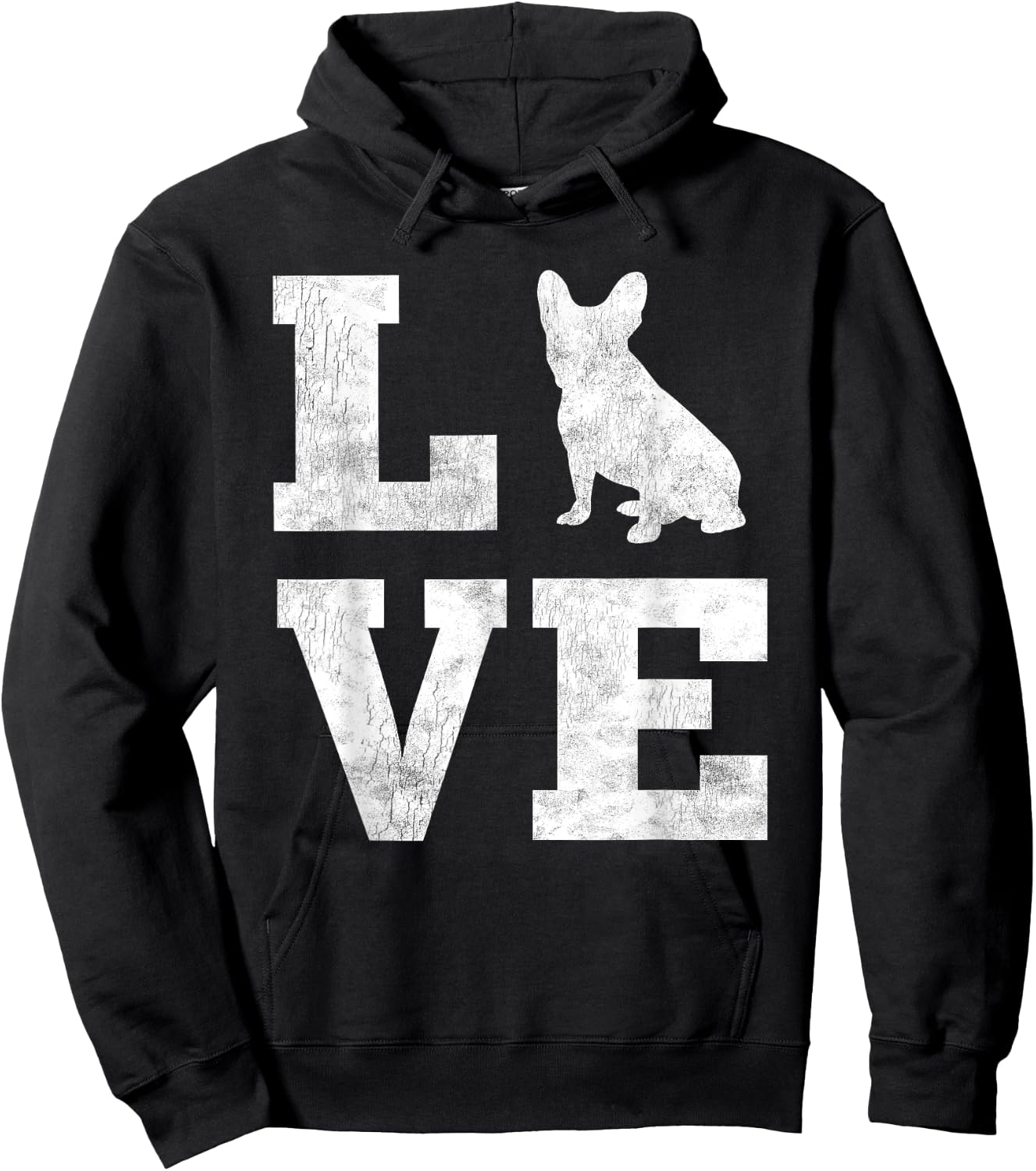 I Love French Bulldog Shirt Frenchie Dog Lover Owner Gifts Women Kids Hoodie - Hoodie | Black
