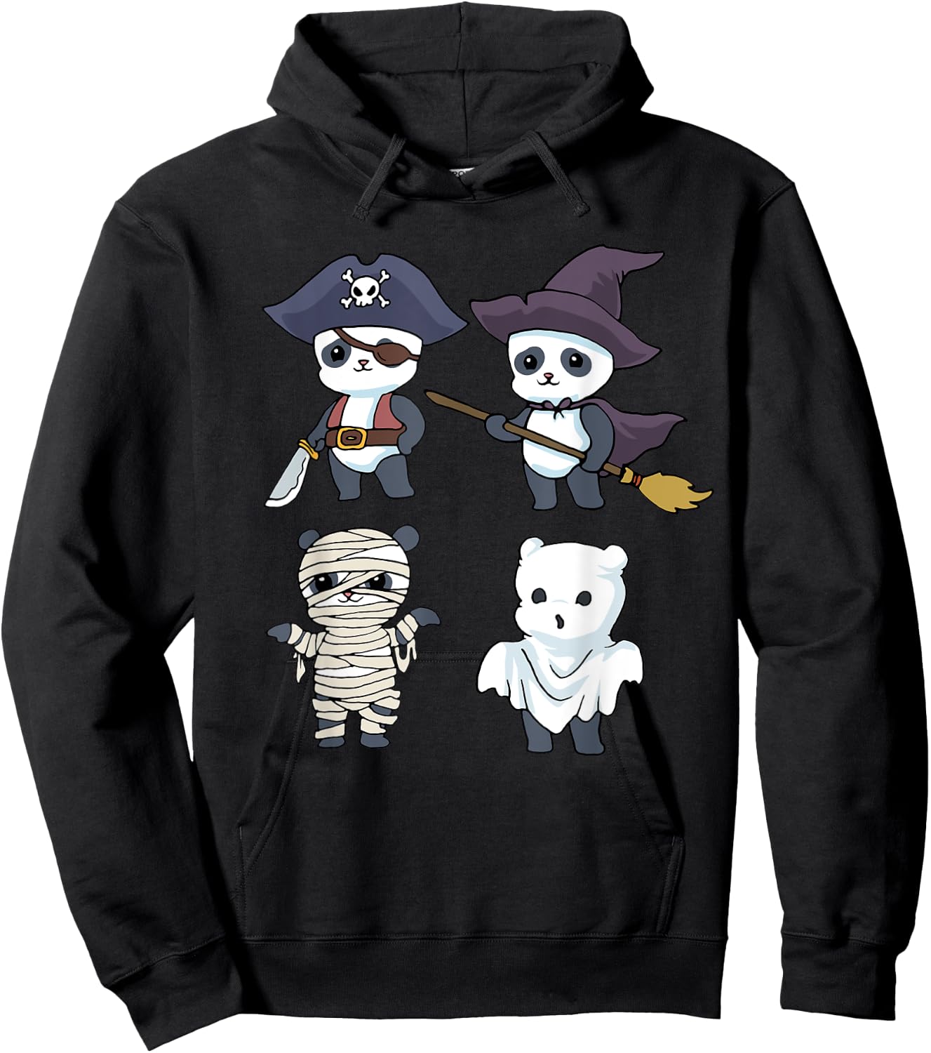 Panda Halloween Hoodie - Hoodie | Black