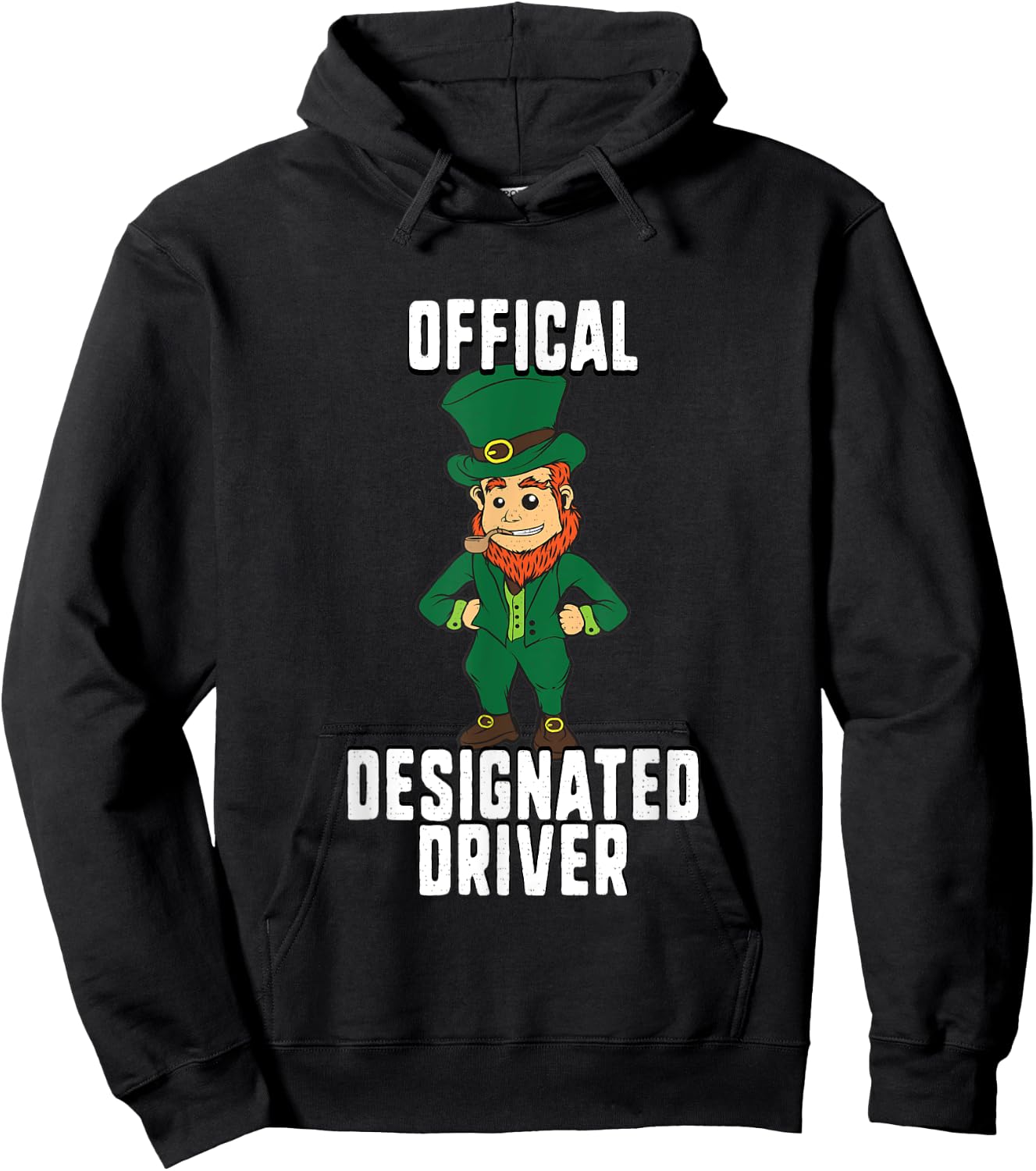 Funny Official Designated Driver St Patricks Day Hoodie - Hoodie | Black