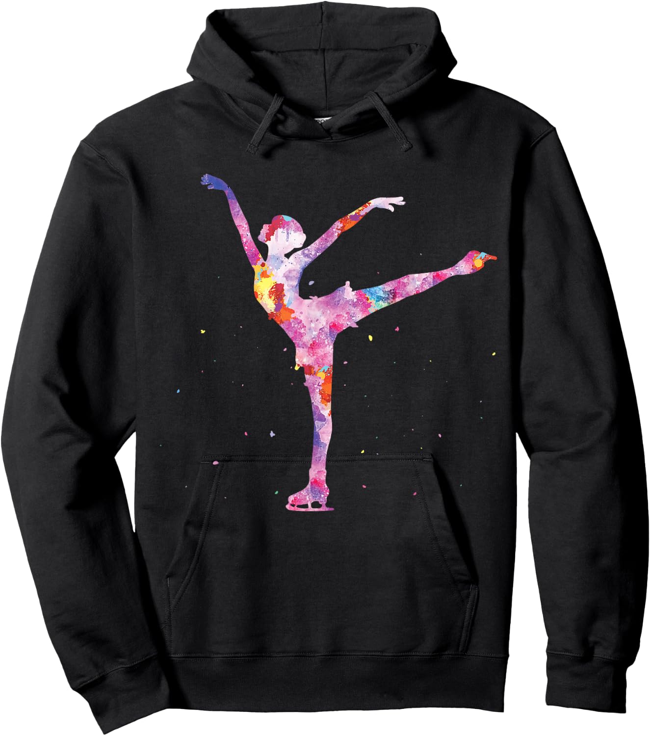 Beautiful Figure Skating Gift - ice Skating Hoodie - Hoodie | Black