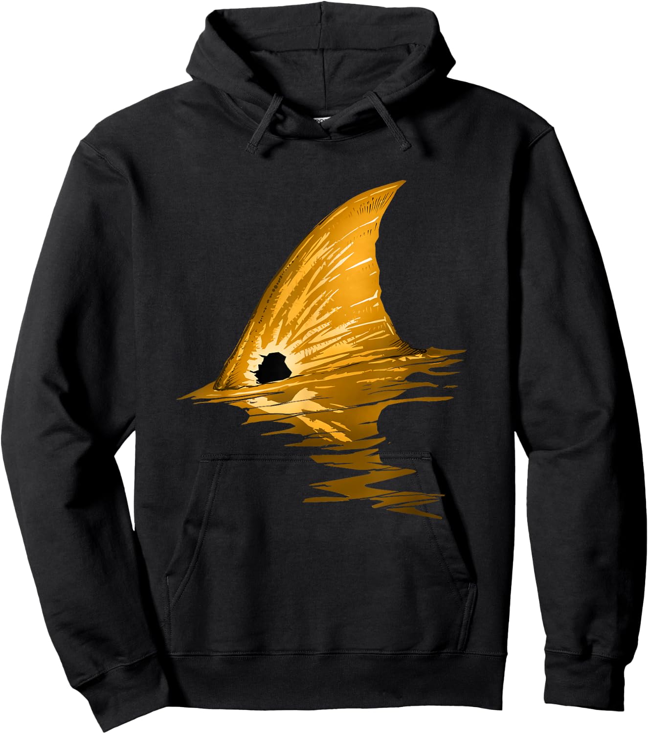 Tailing Redfish | Red Drum Fish Shirt Hoodie - Hoodie | Black