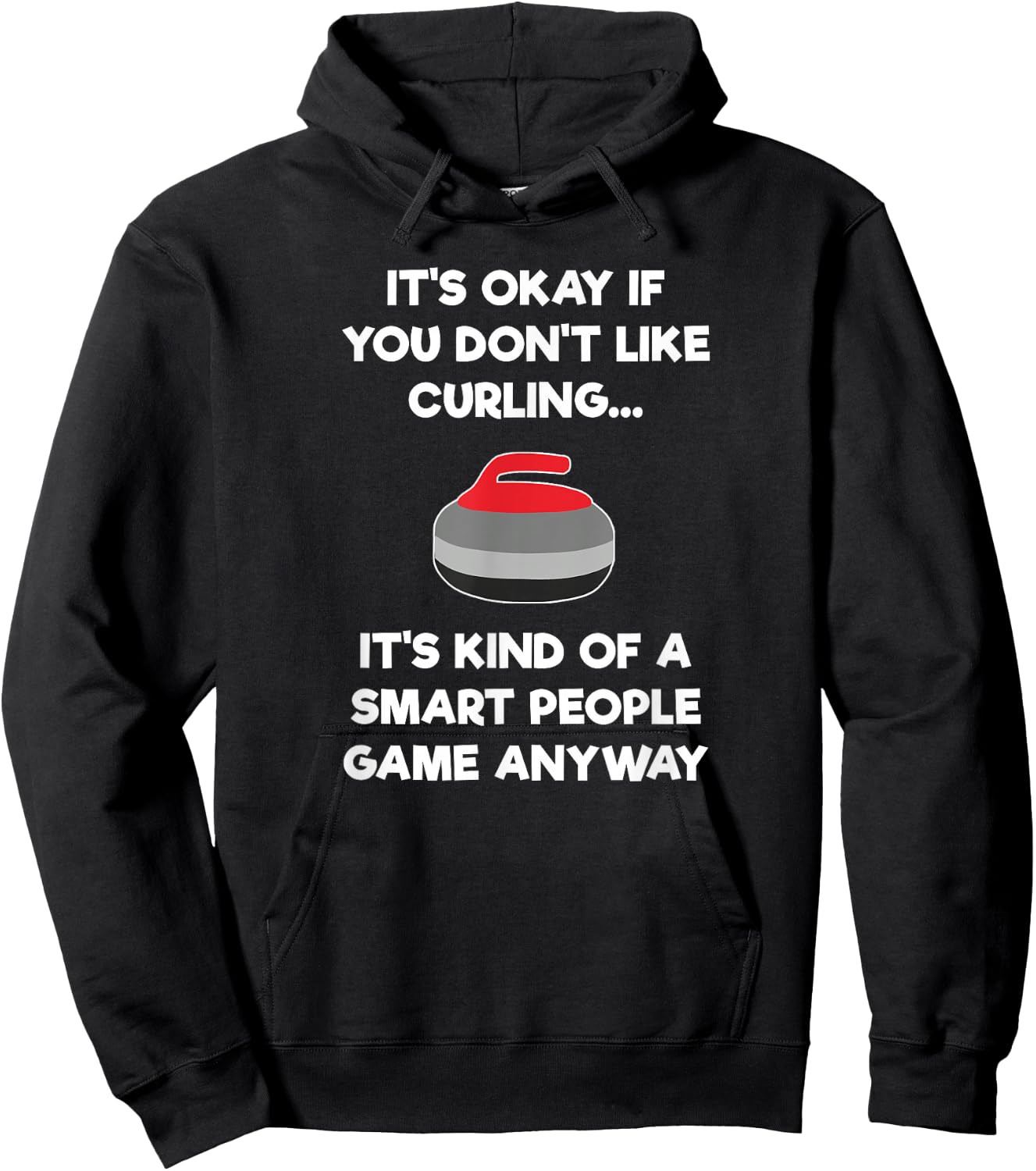 Curling Gift - Funny Player Smart 2 Hoodie - Hoodie | Black
