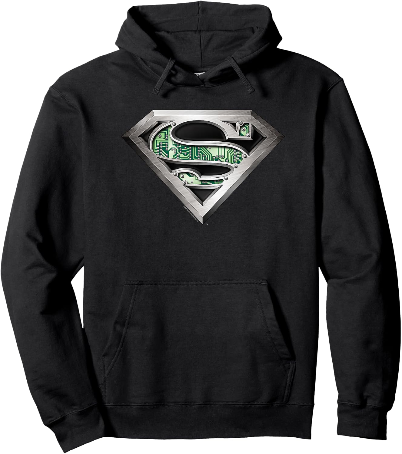 Superman Circuitry Logo Hoodie - Hoodie | Black