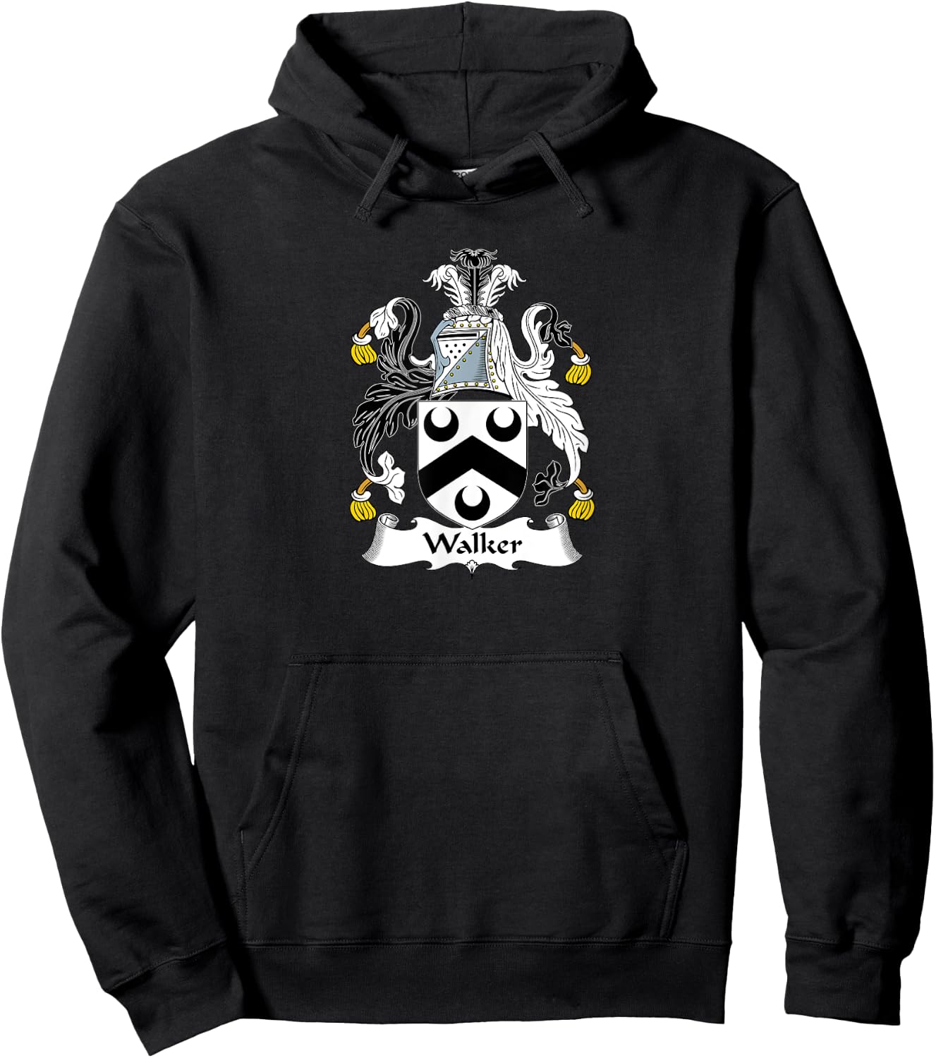 Walker Coat of Arms - Family Crest Shirt Hoodie - Hoodie | Black
