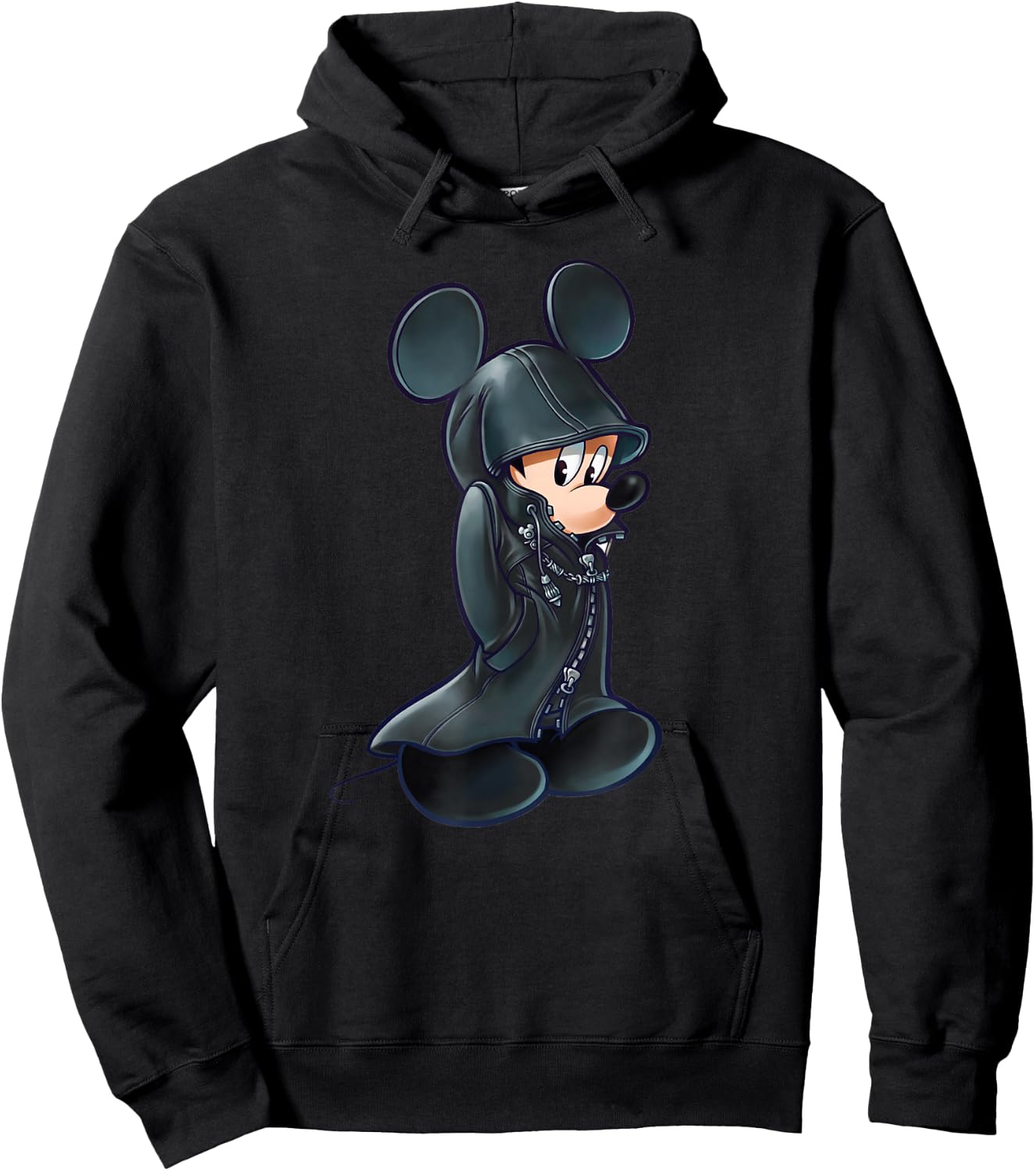 Disney Kingdom Hearts King Mickey Black Coat Hoodie - Hoodie | Black