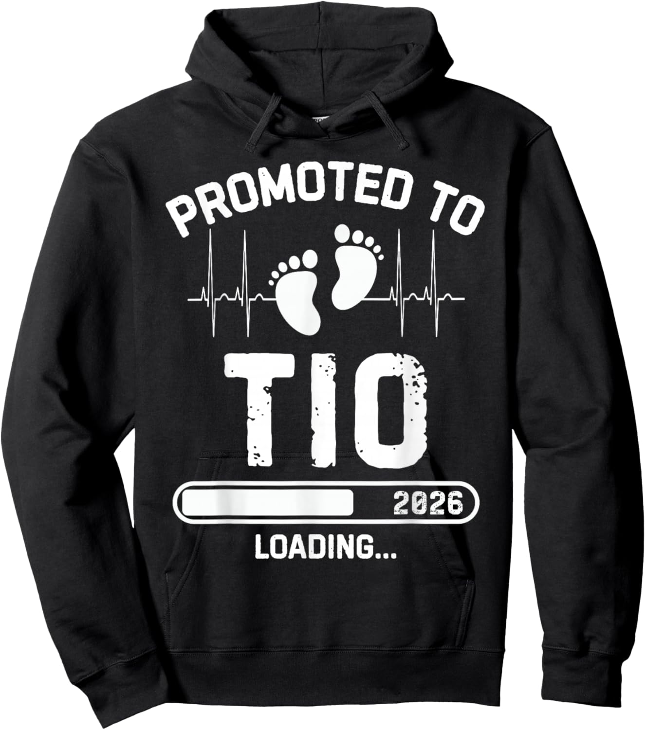Promoted to TIO Est 2026 First Time Uncle to Be Hoodie - Hoodie | Black