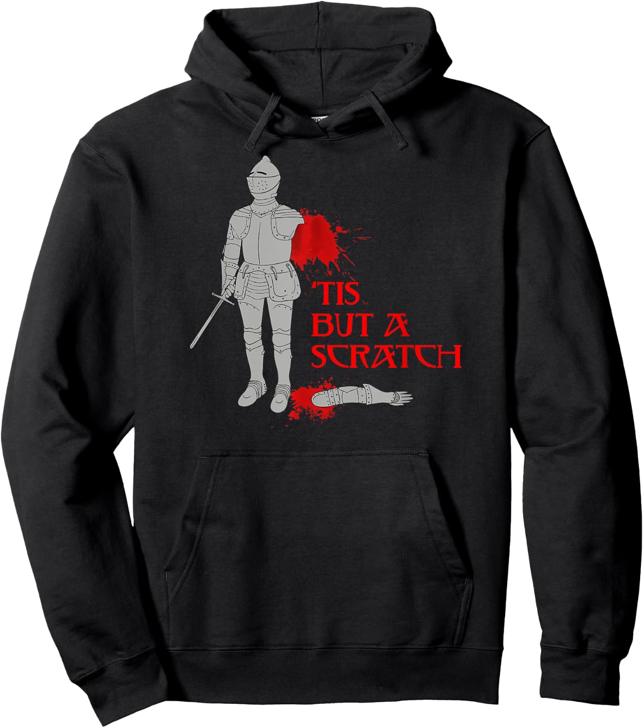 Tis But A Scratch Shirt Knight Shirt Cool Knight Shirt Hoodie - Hoodie | Black