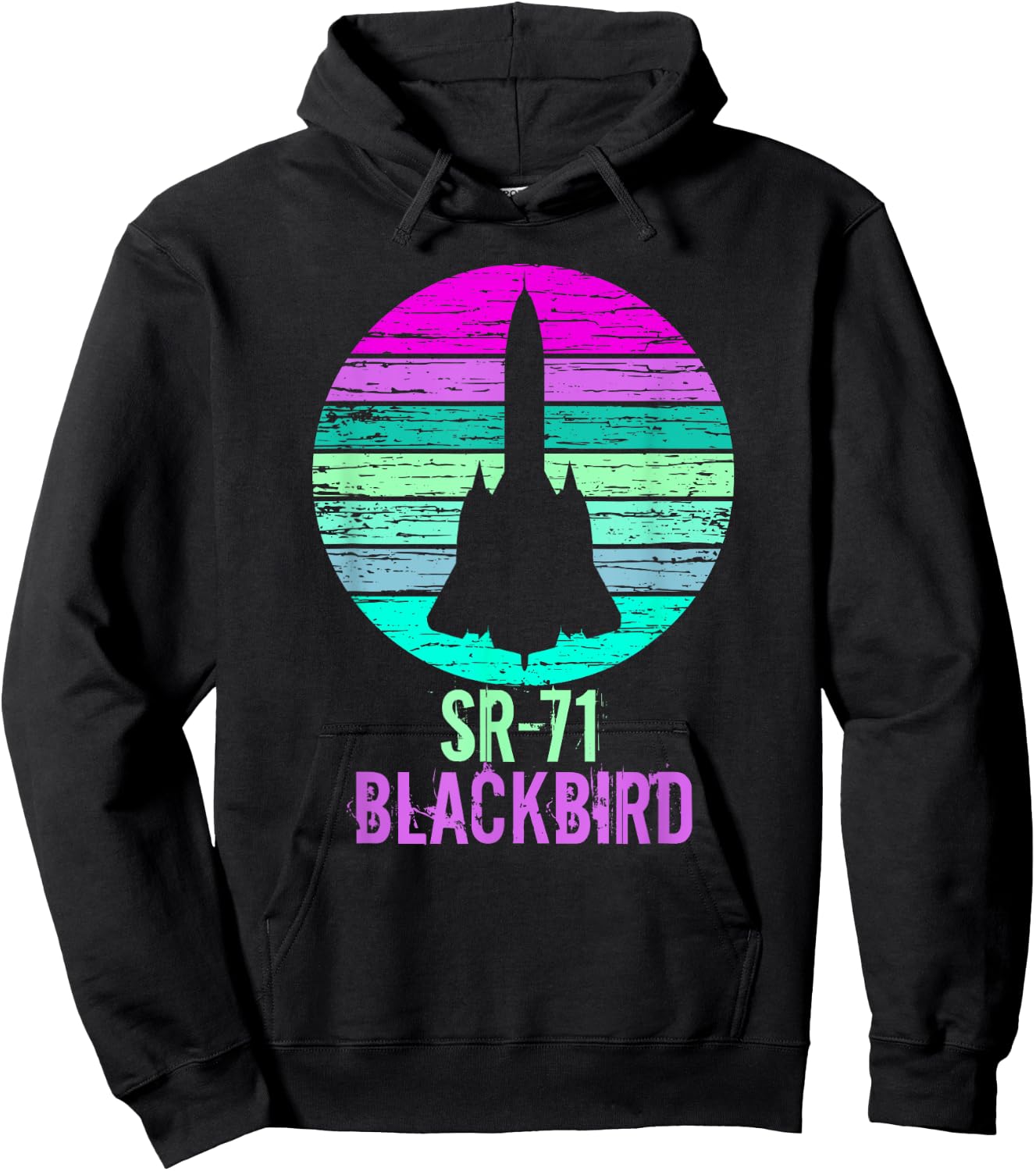 Vintage SR-71 Blackbird Military Aviation Aircraft Hoodie - Hoodie | Black