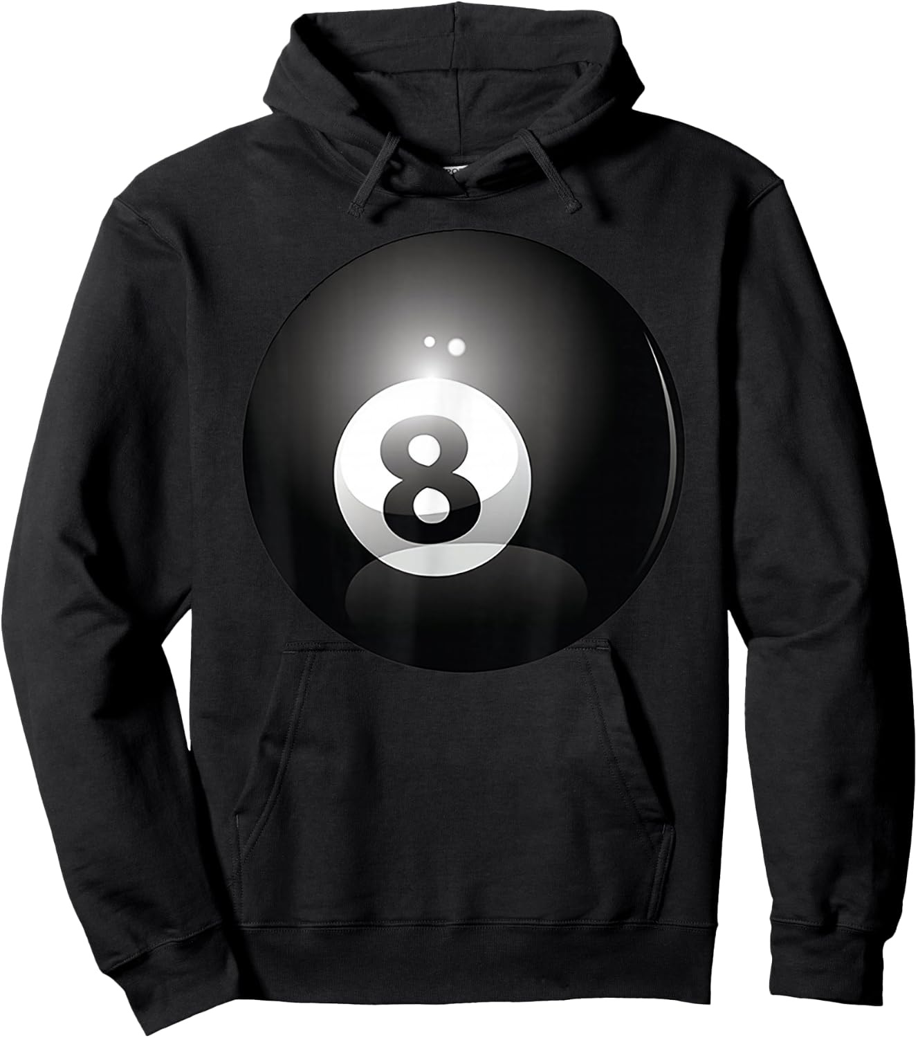 8 Ball Billiards Pool Player Eight Ball Lucky 8 Hoodie - Hoodie | Black