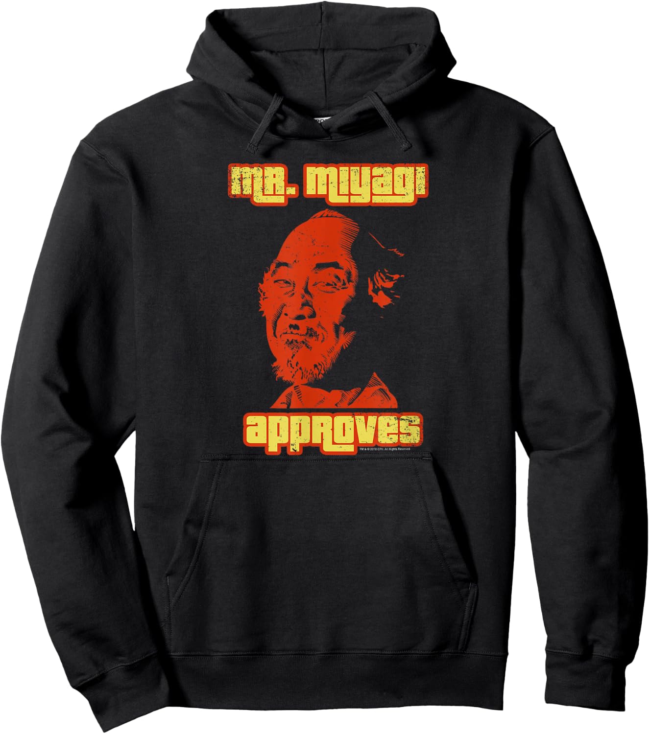 The Karate Kid Mr. Miyagi Approves Retro Movie Hoodie - Hoodie | Black
