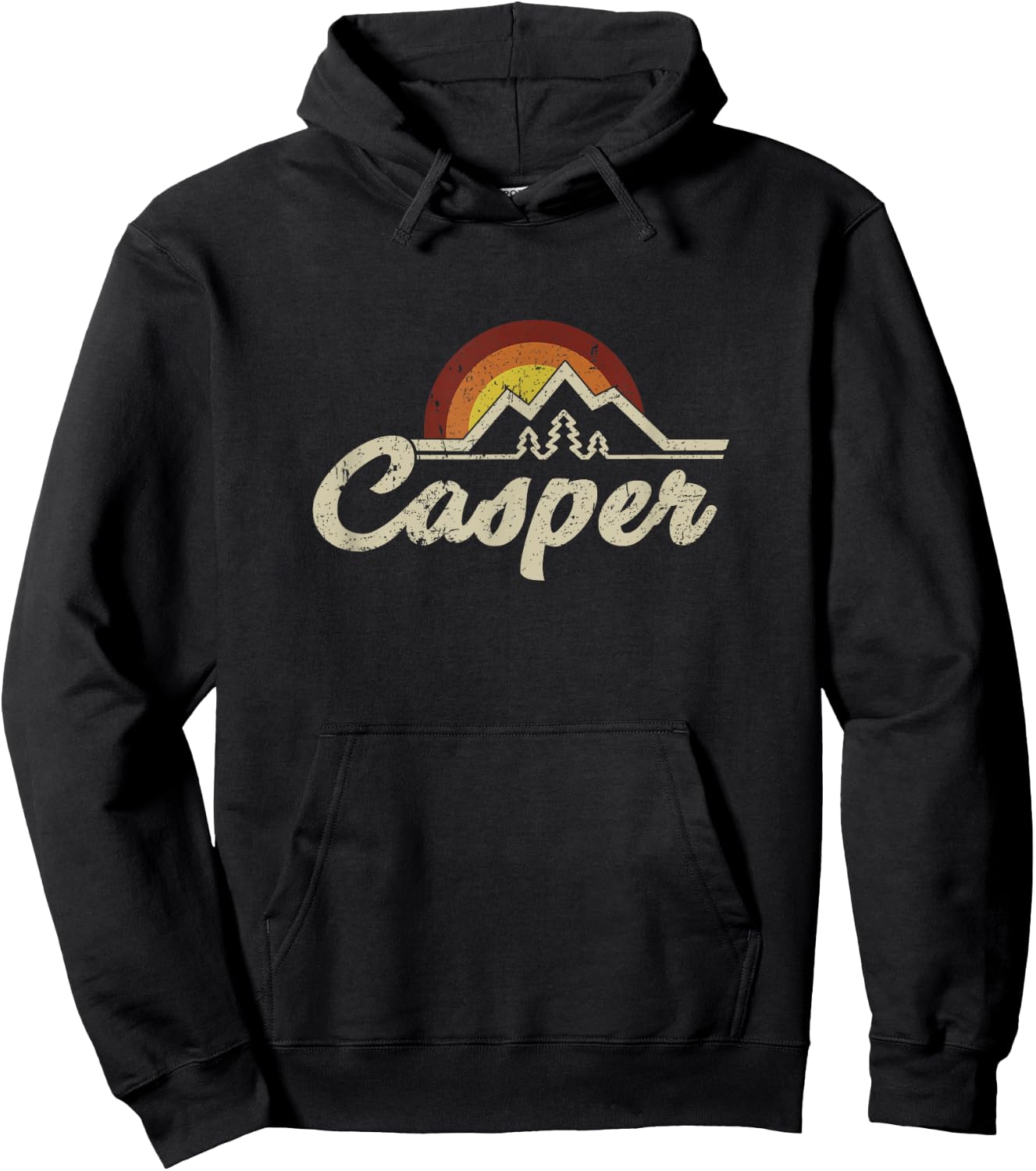 Casper Wyoming WY retro vintage Gift Hoodie - Hoodie | Black