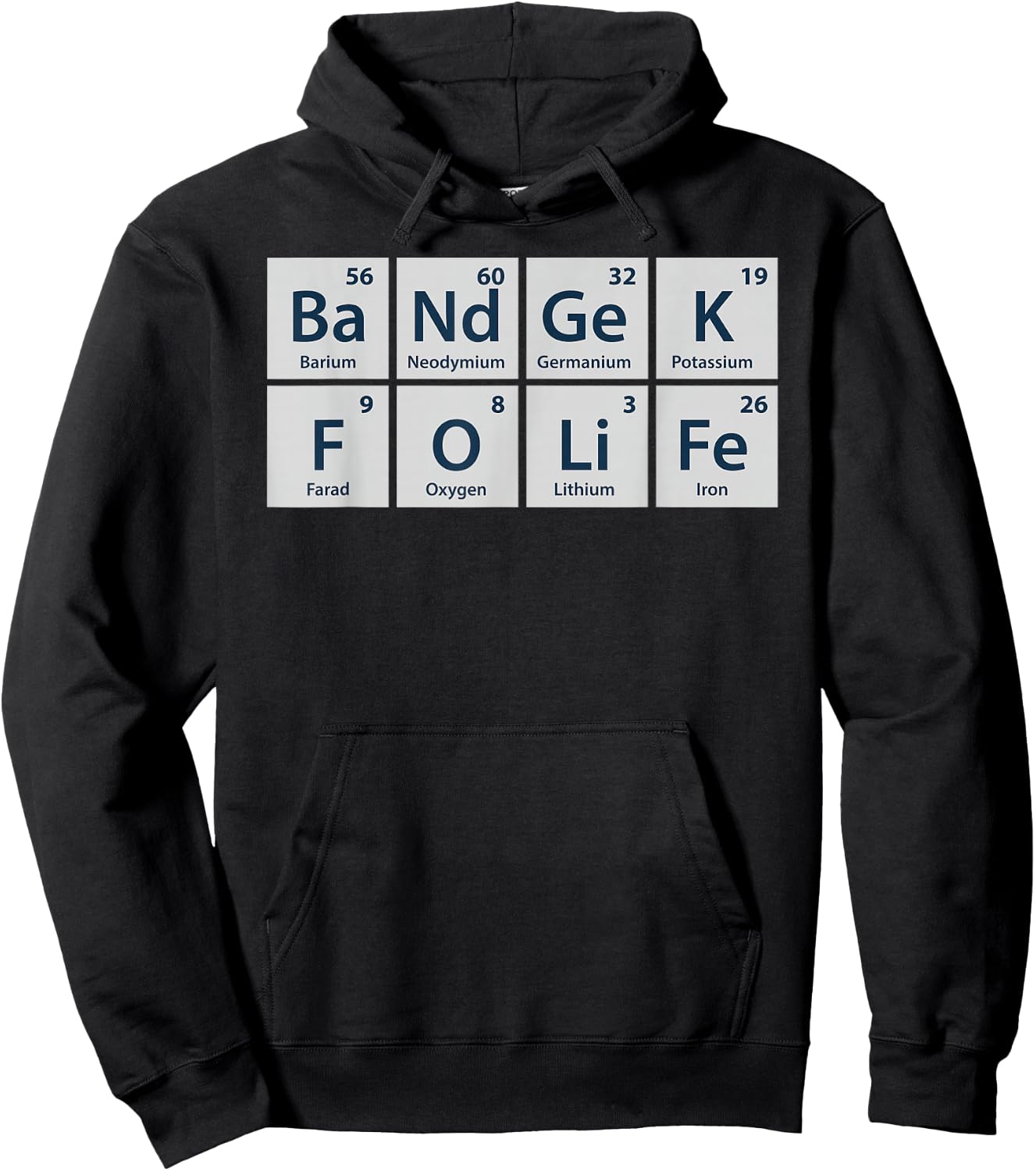 Band Geek for Life Funny Chemistry for Marching Band Hoodie - Hoodie | Black