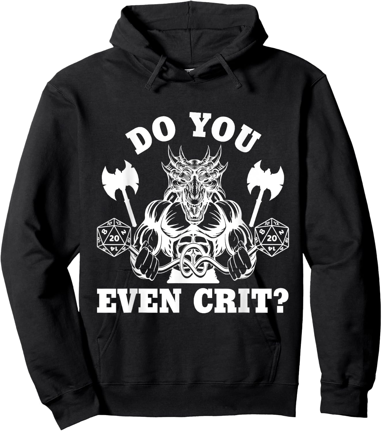 Do You Even Crit Gym Workout Cardio Funny DM Healthy Strong Hoodie - Hoodie | Black