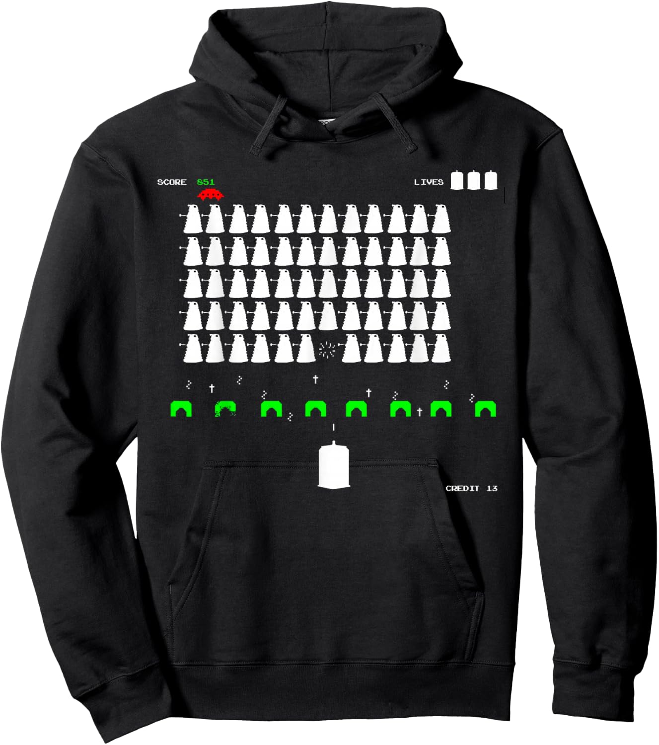 Dr. Invader Who? Hoodie - Hoodie | Black